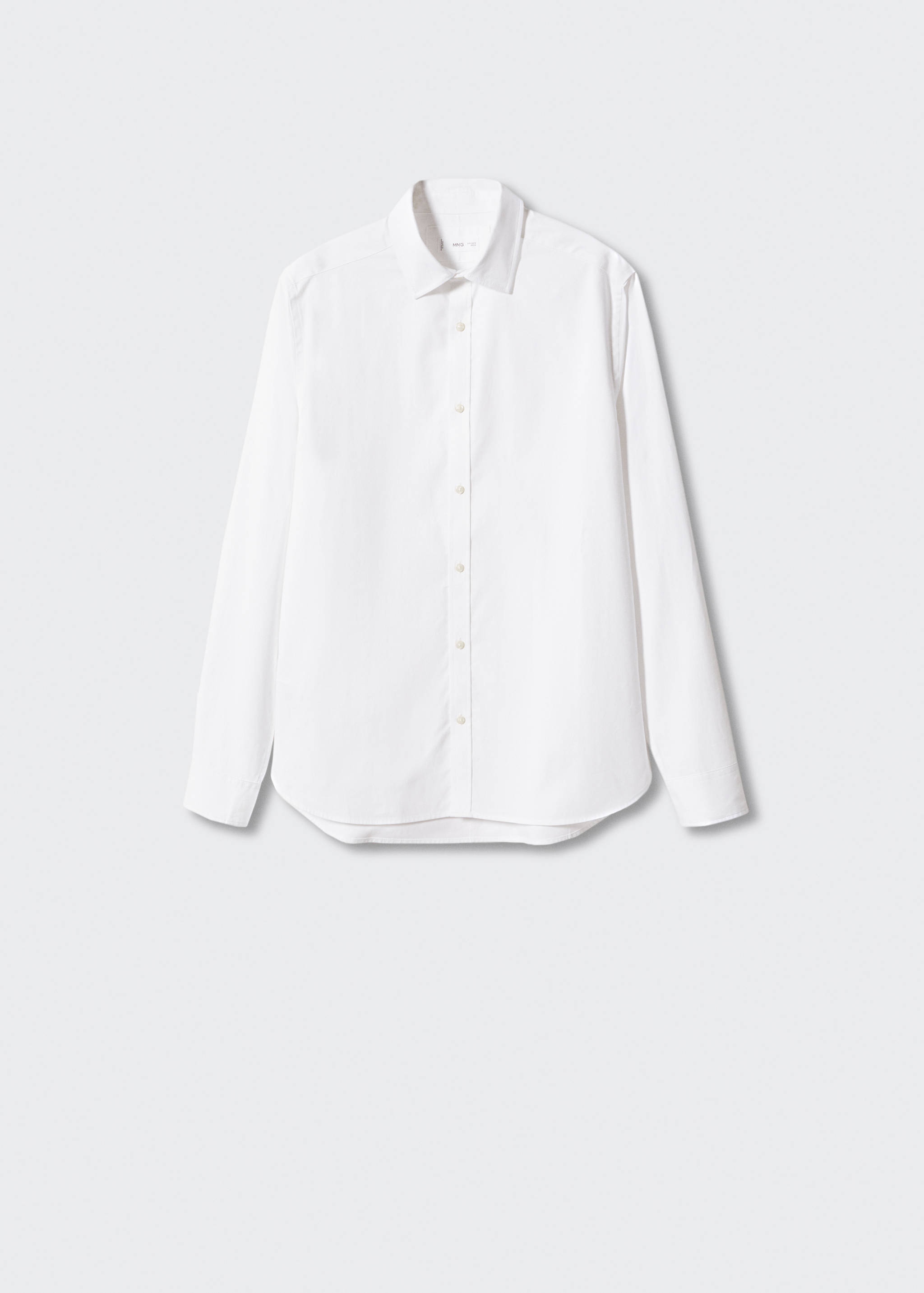 Basic slim-fit cotton shirt - Article without model