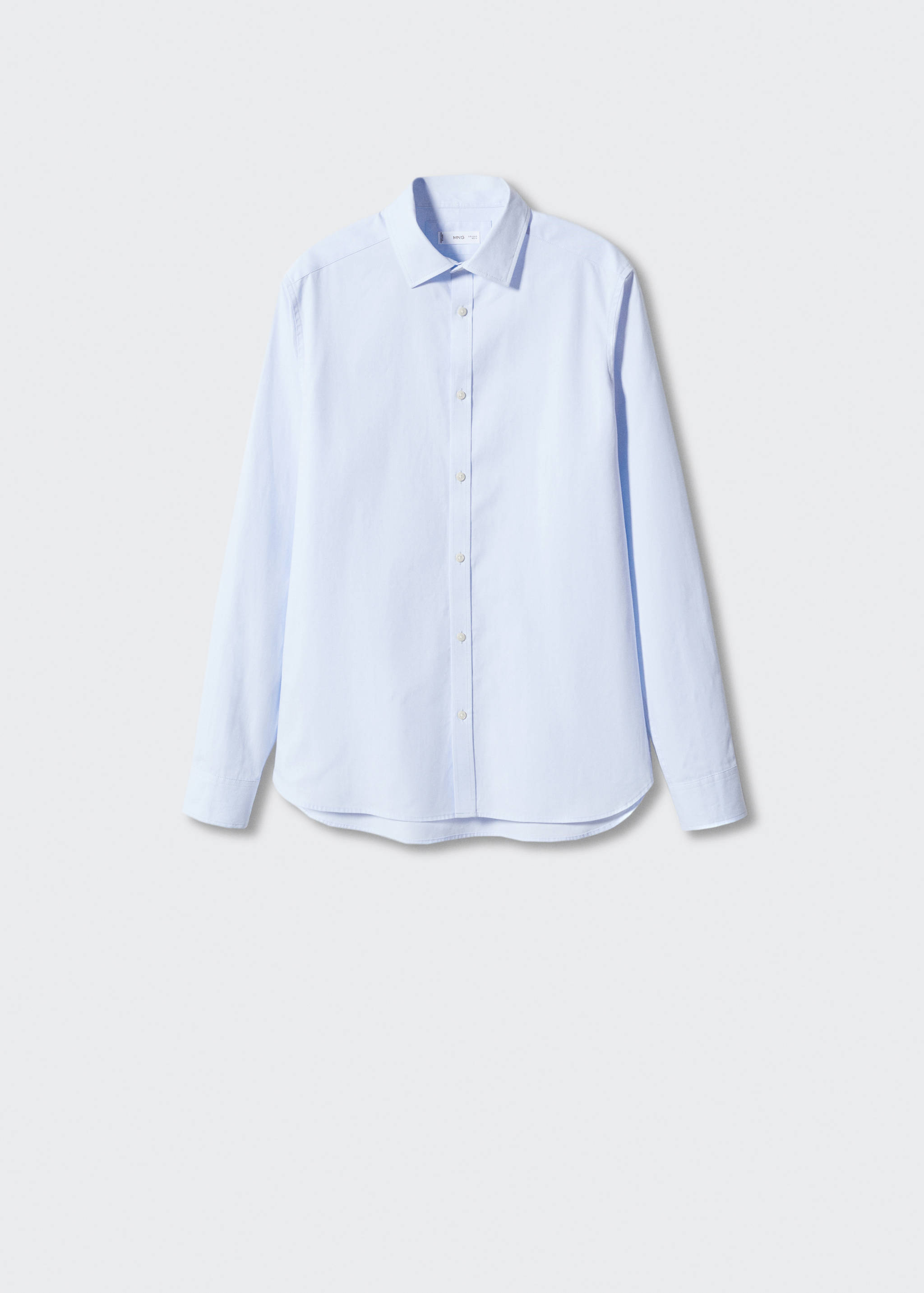 Basic slim-fit cotton shirt - Article without model