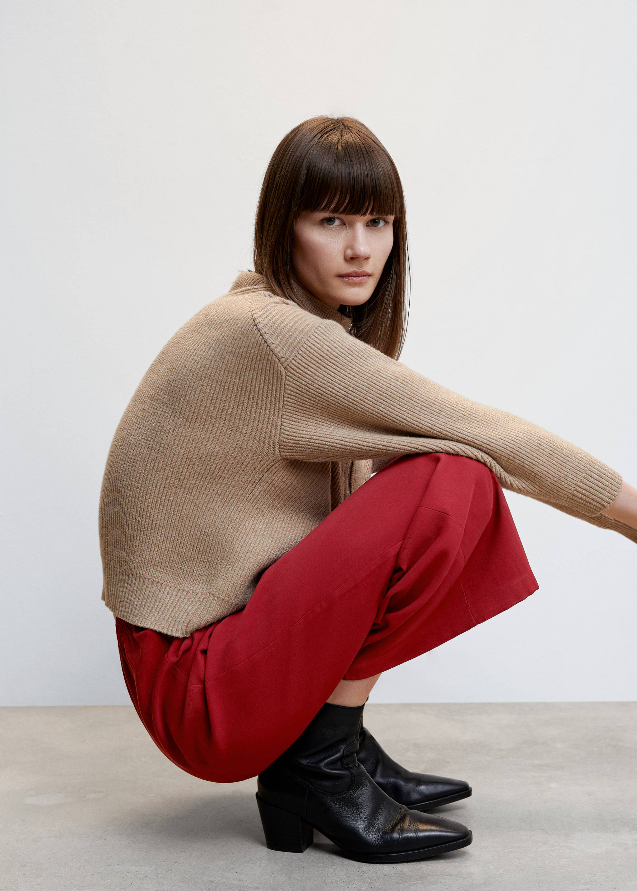 High-waist palazzo trousers - Details of the article 2