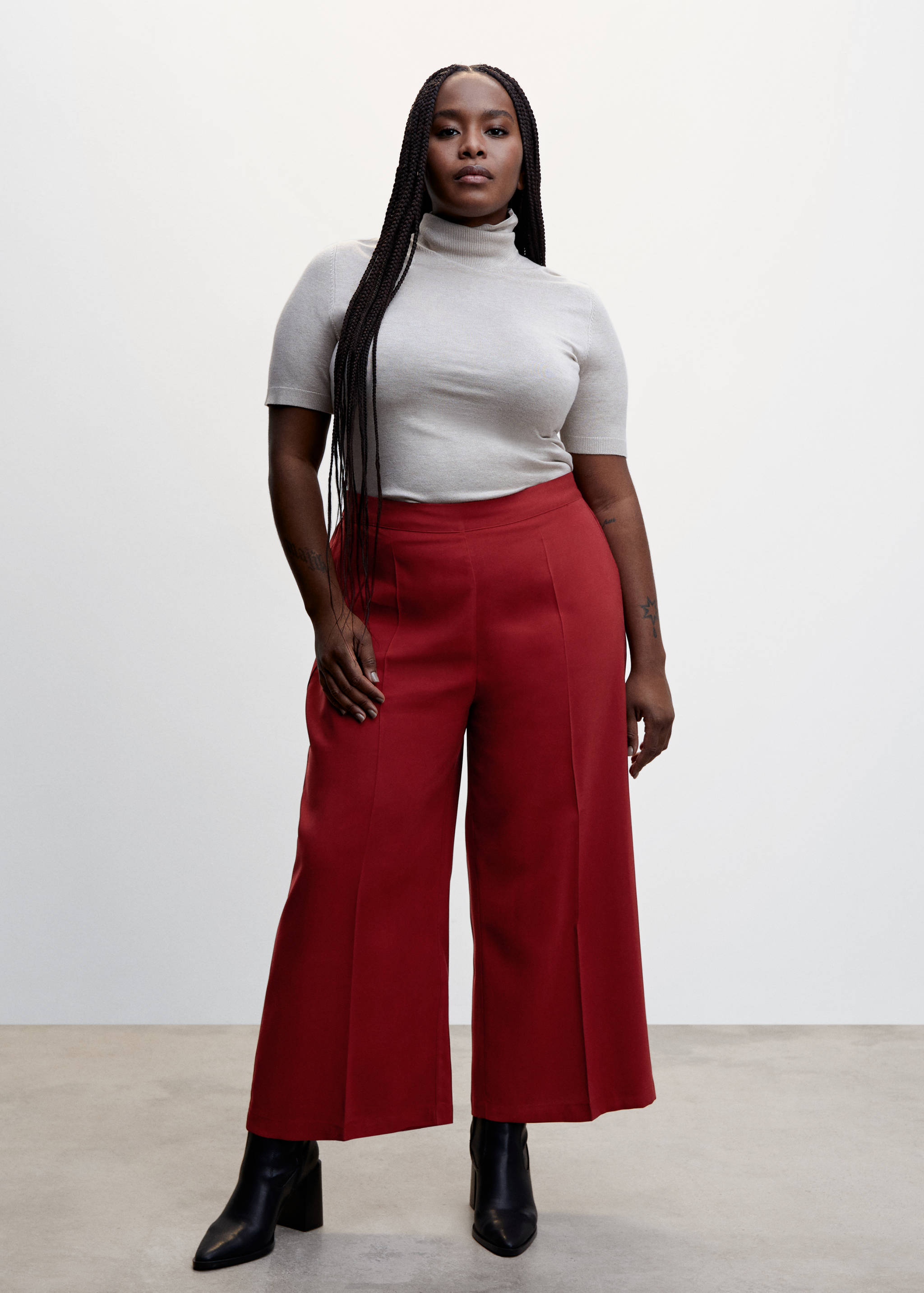 High-waist palazzo trousers - Details of the article 3