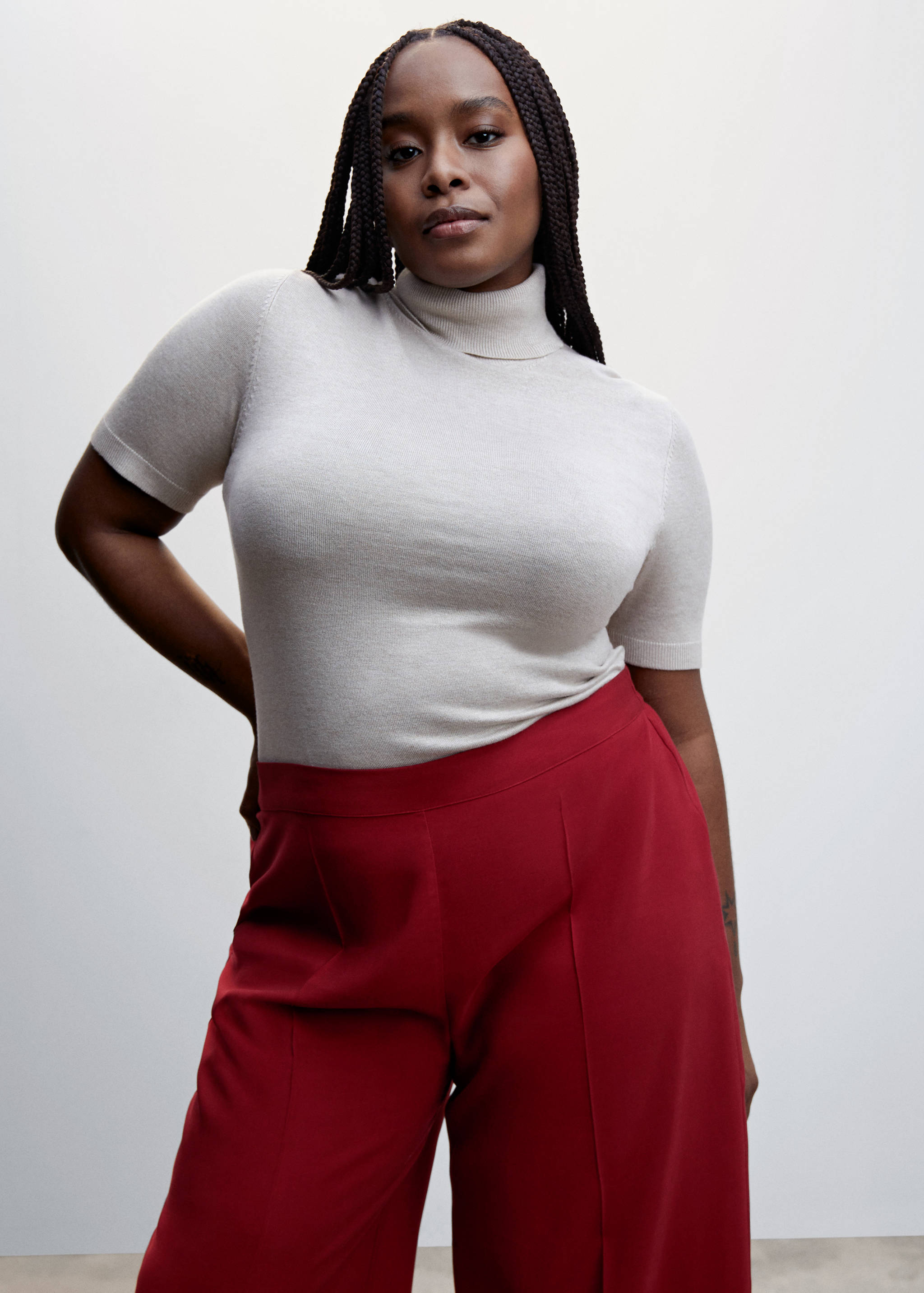 High-waist palazzo trousers - Details of the article 5