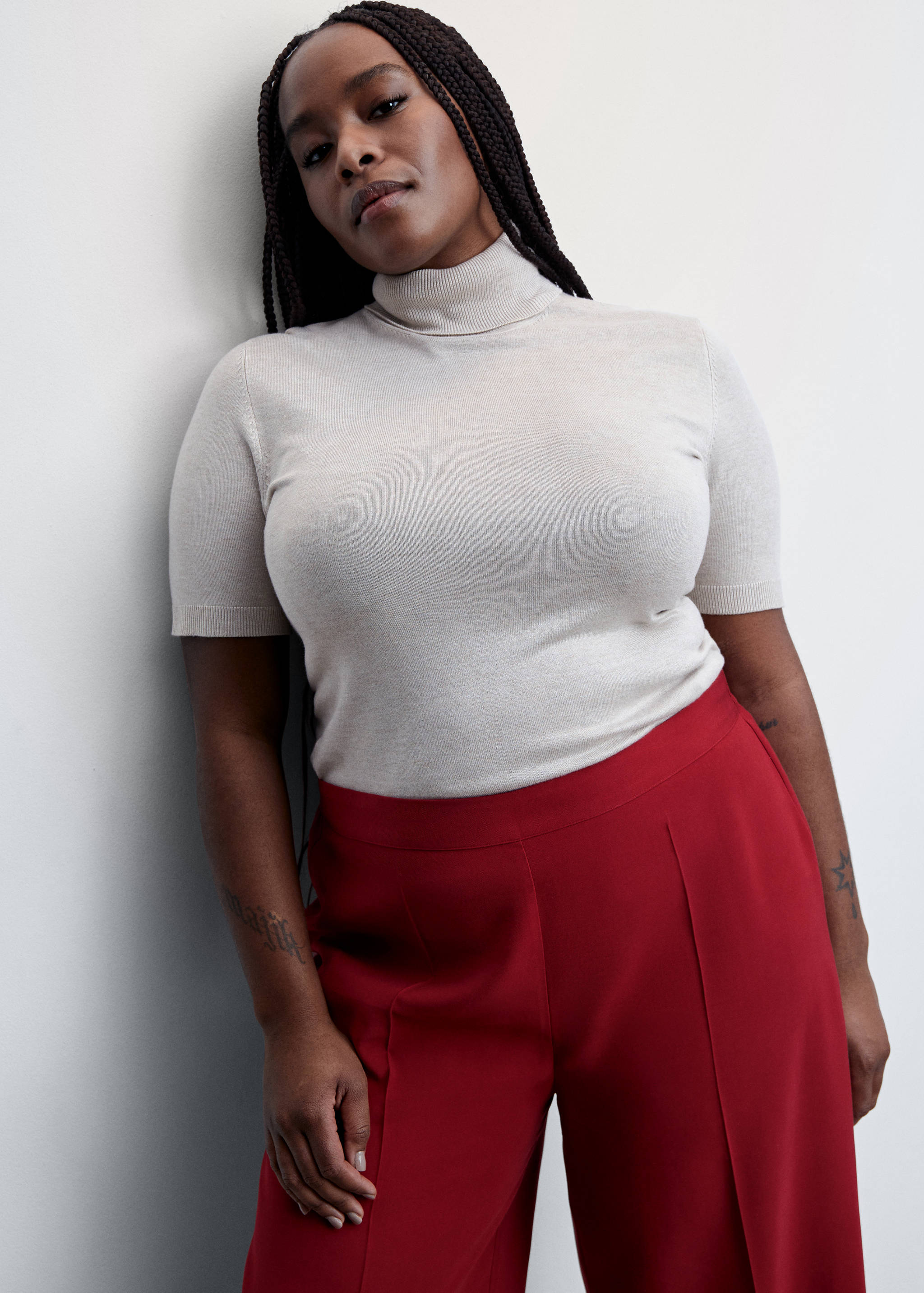 High-waist palazzo trousers - Details of the article 4