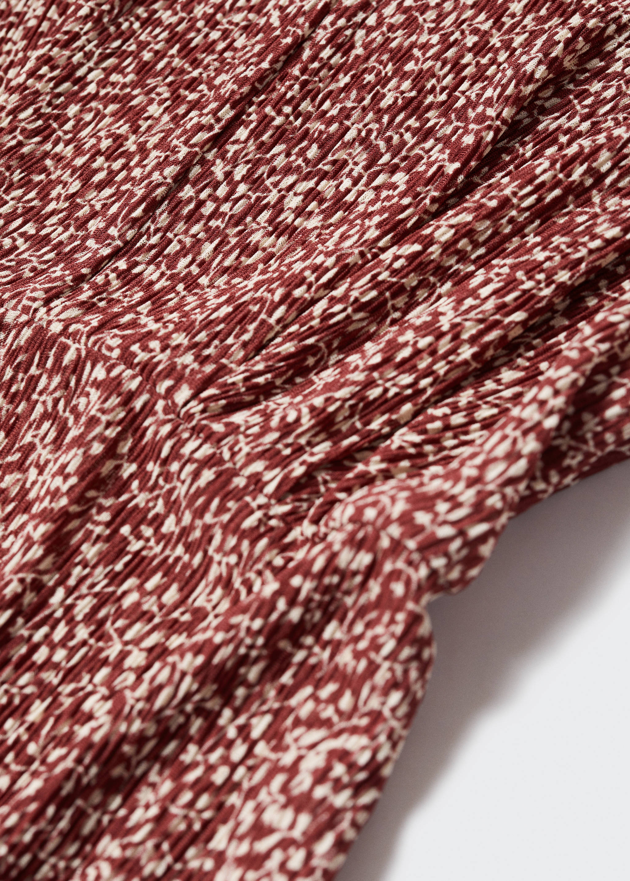 Textured printed dress - Details of the article 8