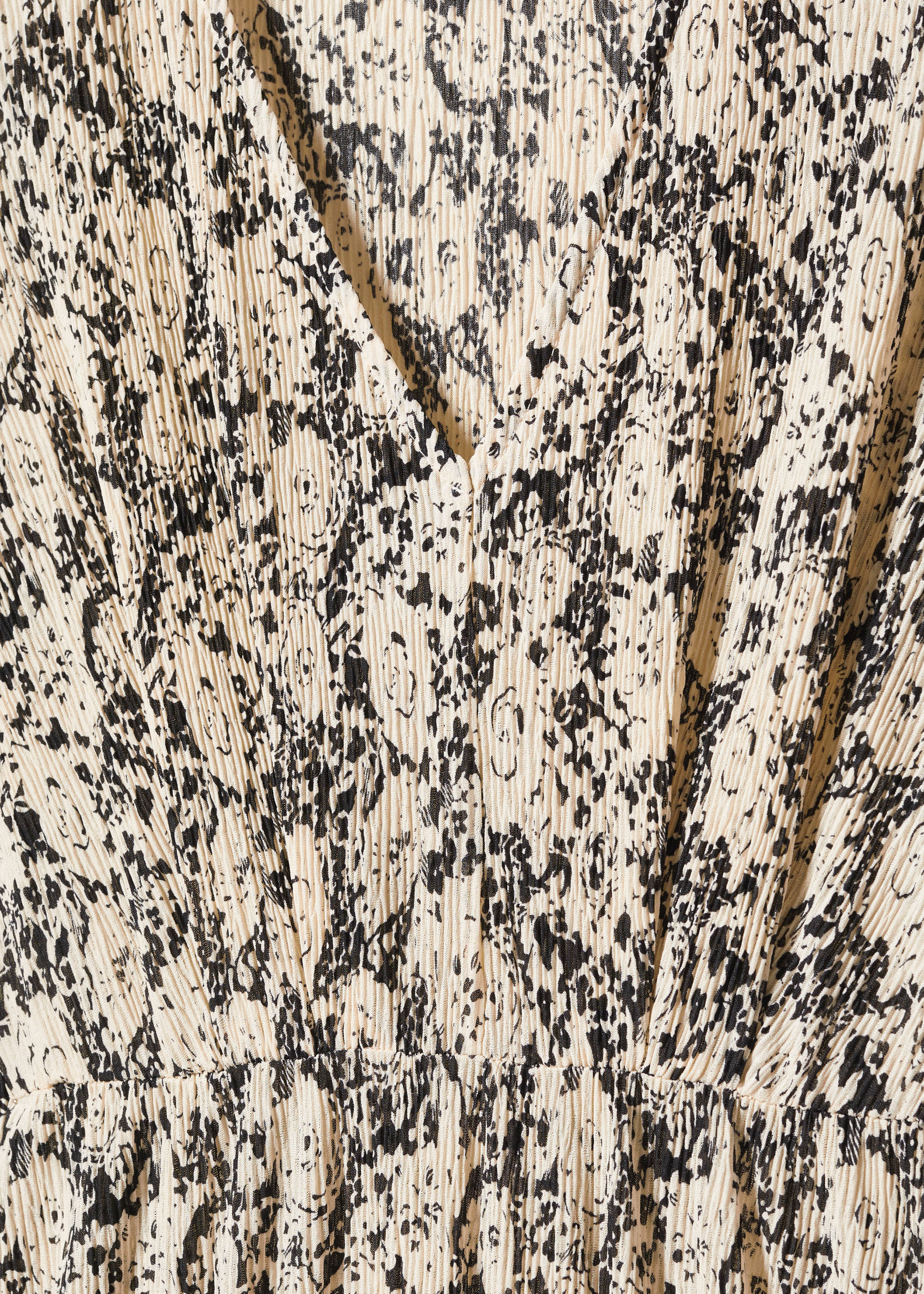 Textured printed dress - Details of the article 8