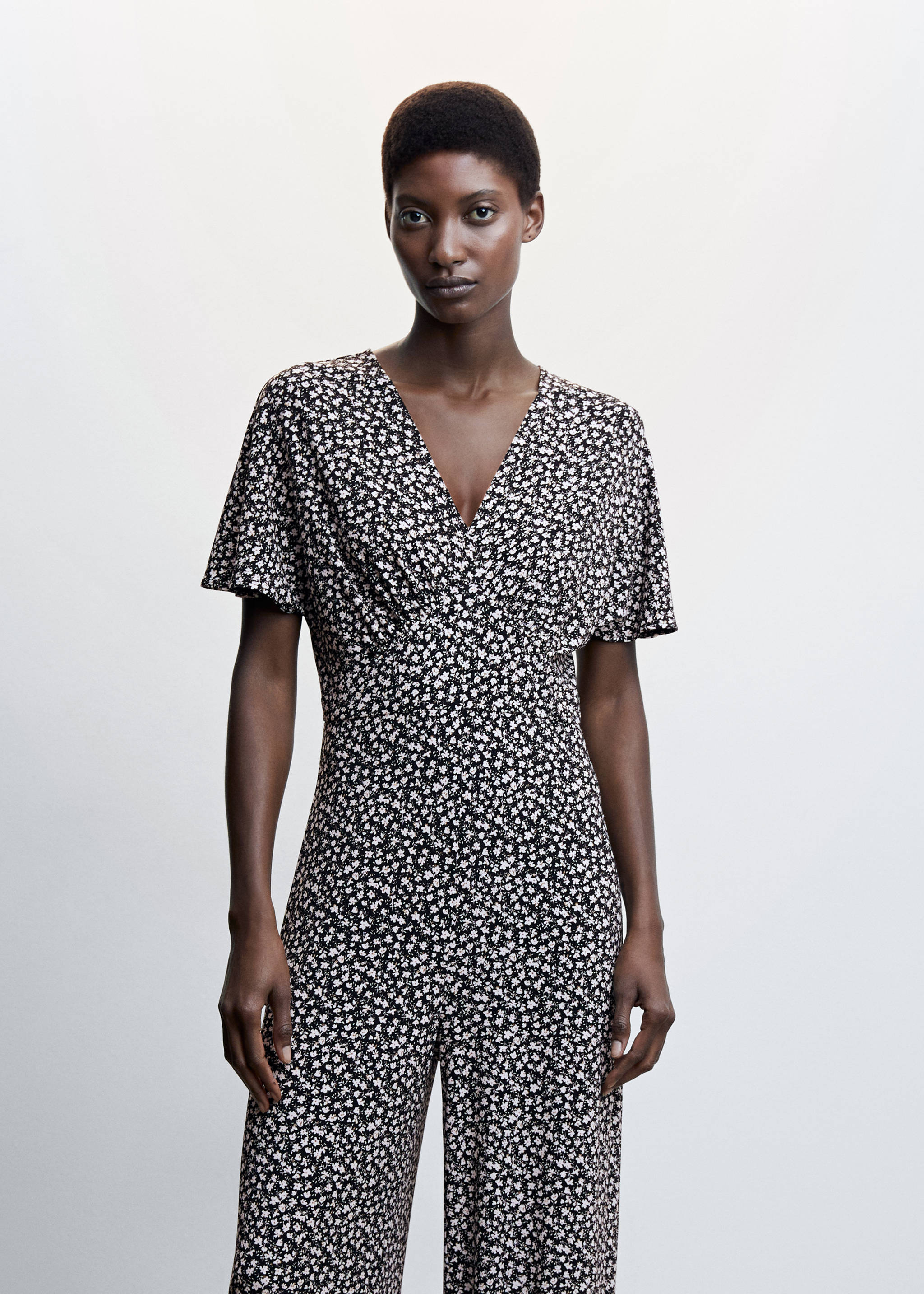 Long printed jumpsuit - Medium plane