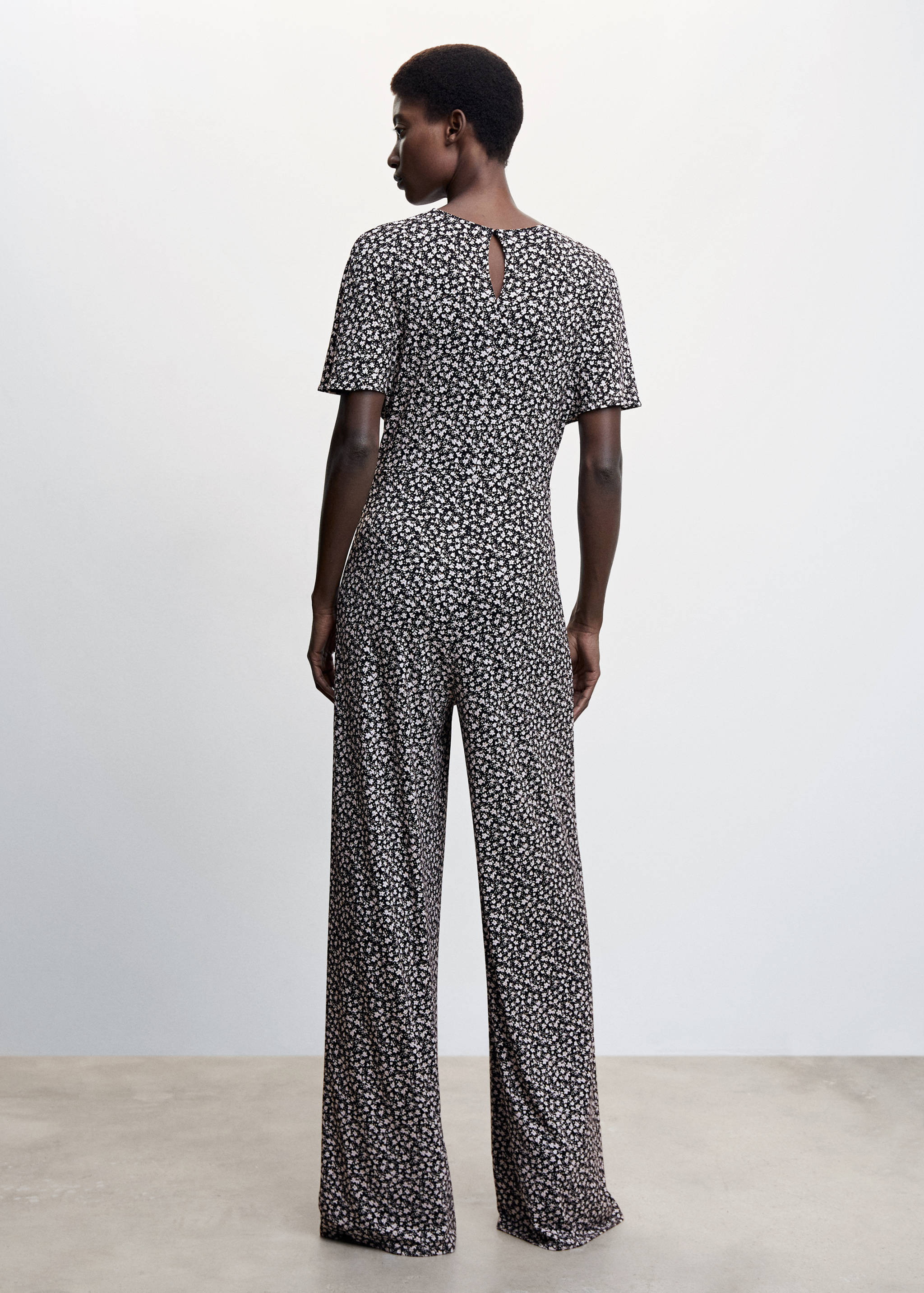 Long printed jumpsuit - Reverse of the article