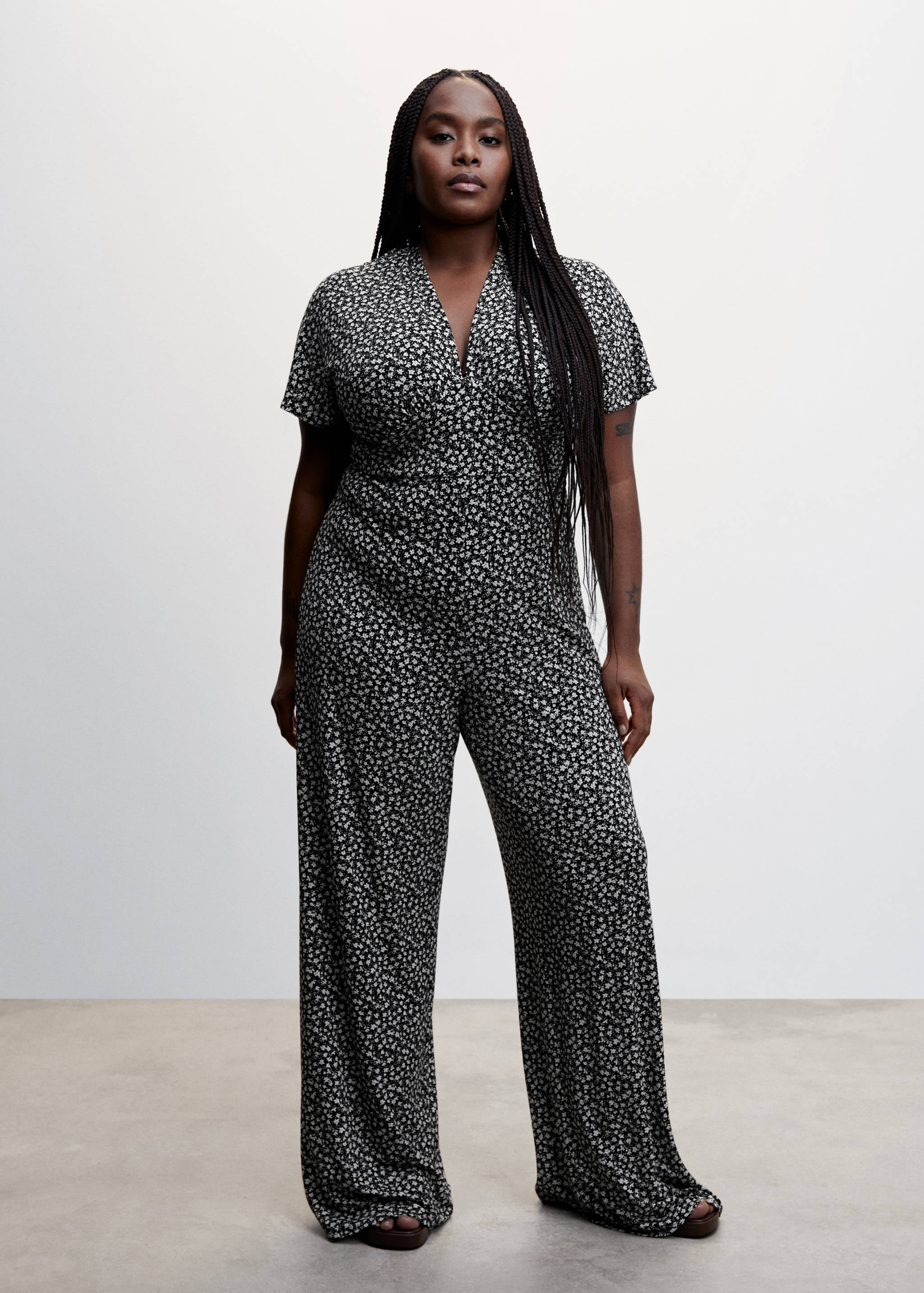 Long printed jumpsuit - Details of the article 3