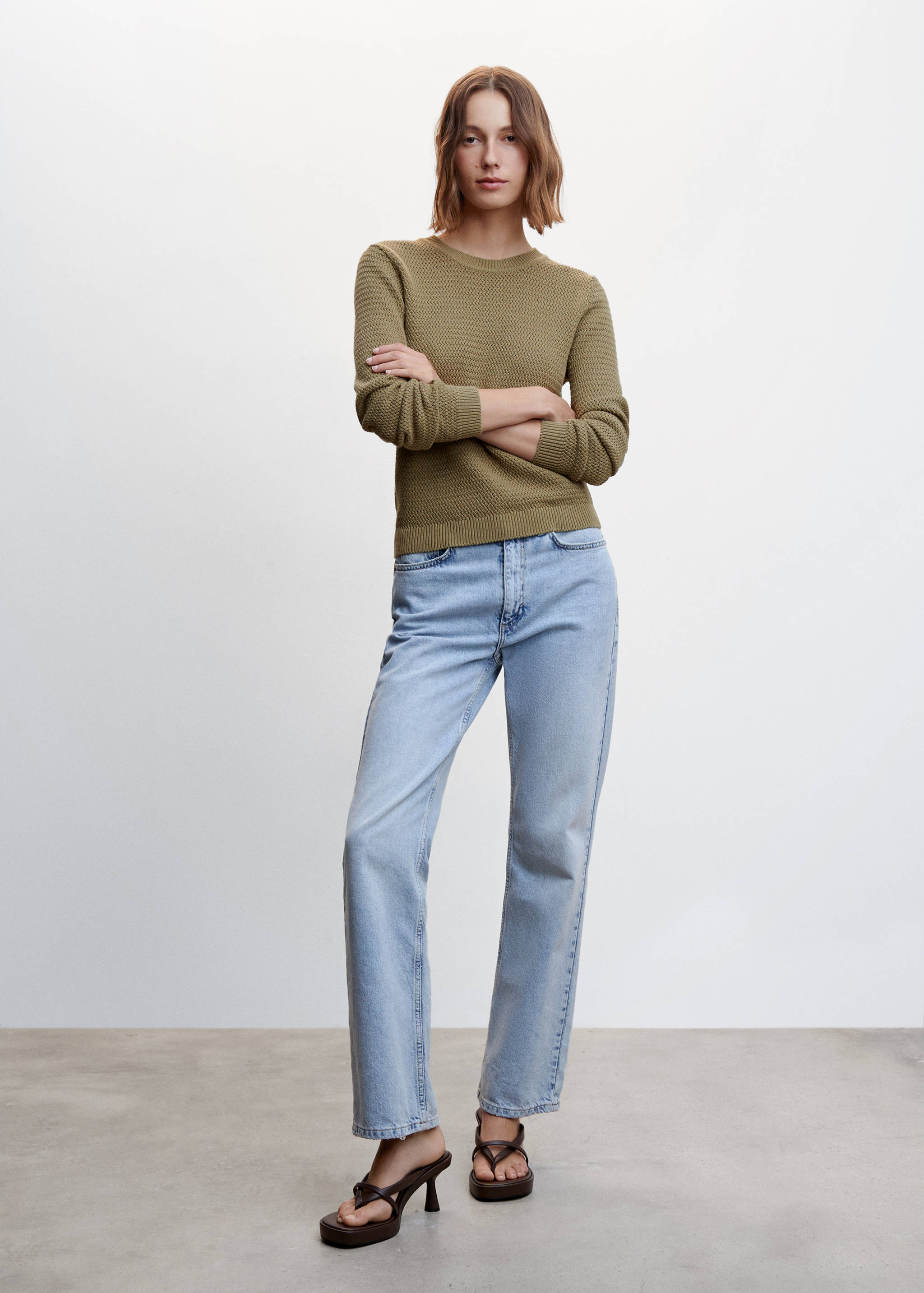 Knit cotton sweater - General plane
