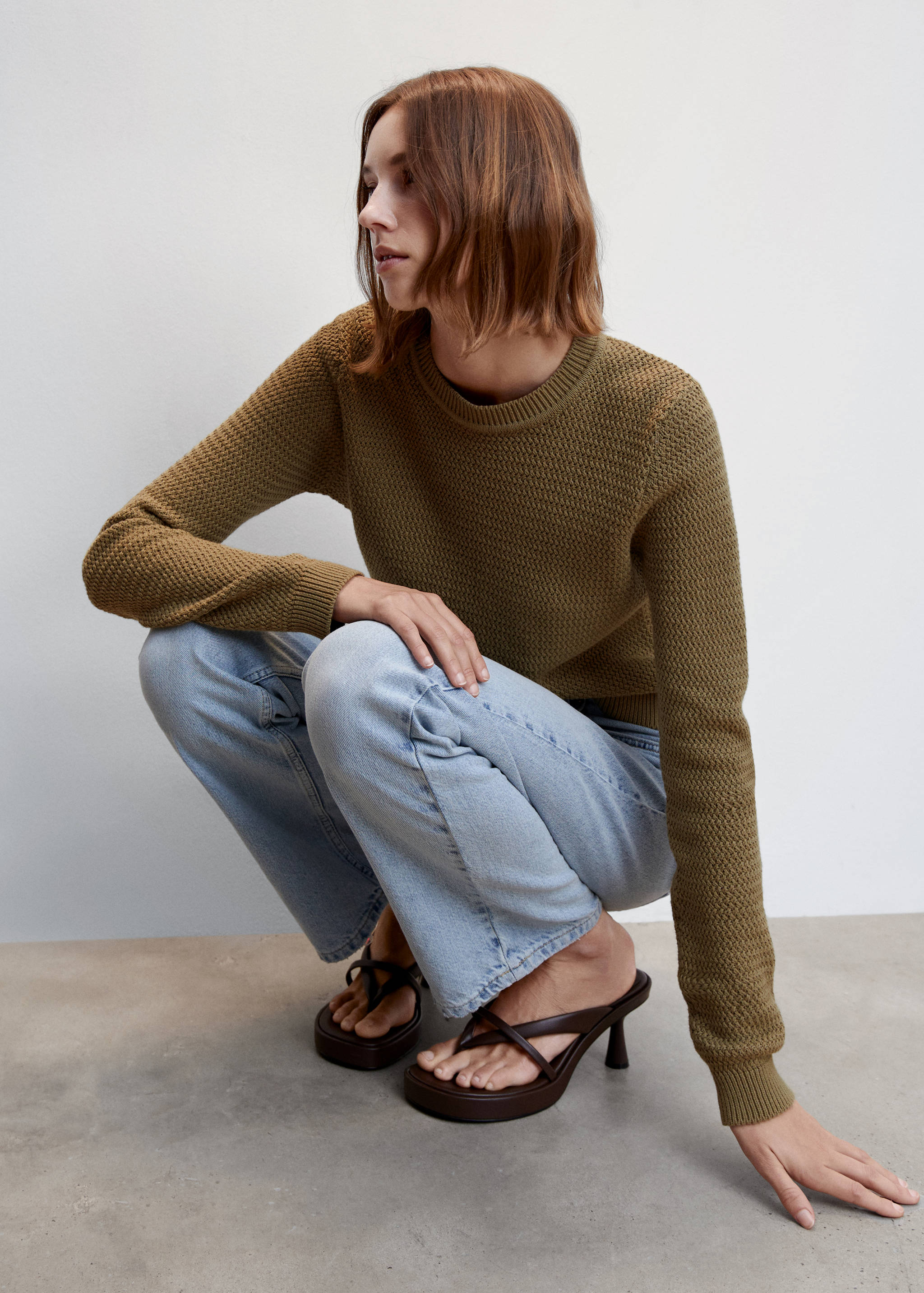 Knit cotton sweater - Details of the article 2