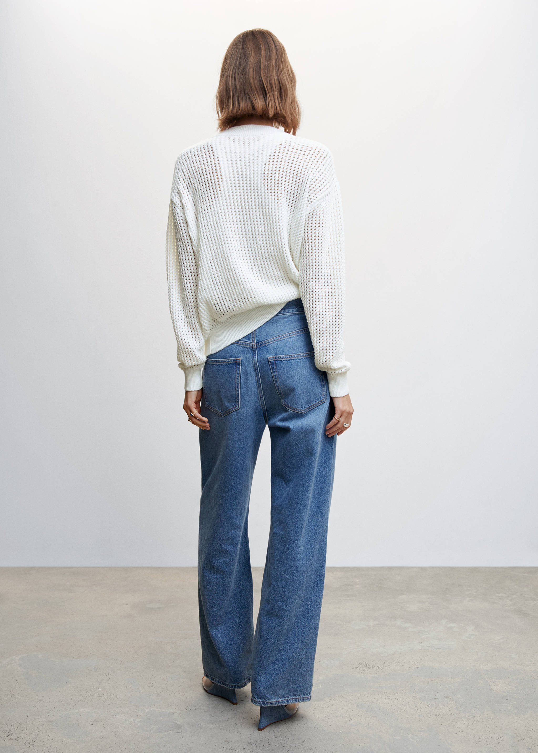 Openwork knit sweater - Reverse of the article