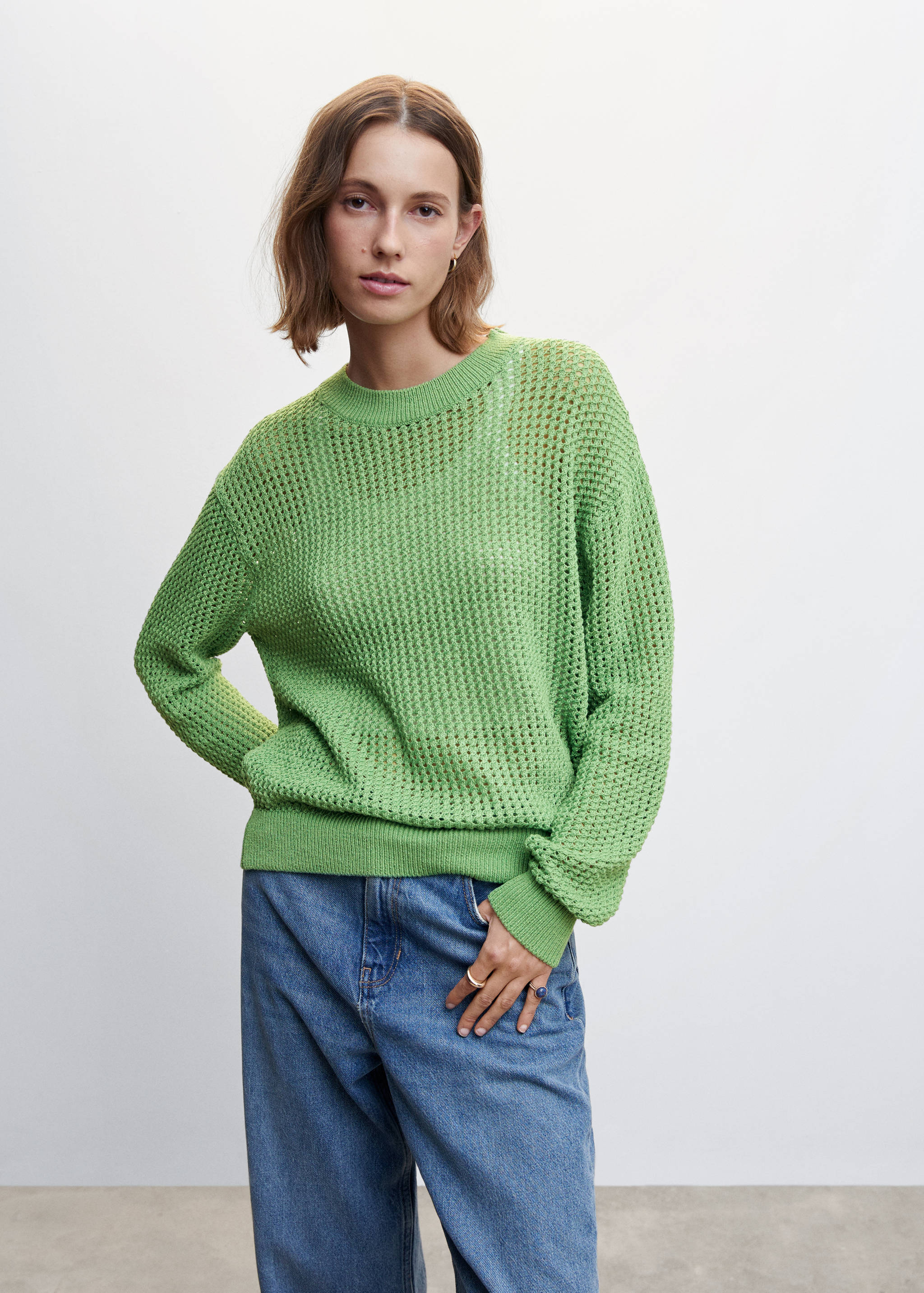 Openwork knit sweater - Medium plane