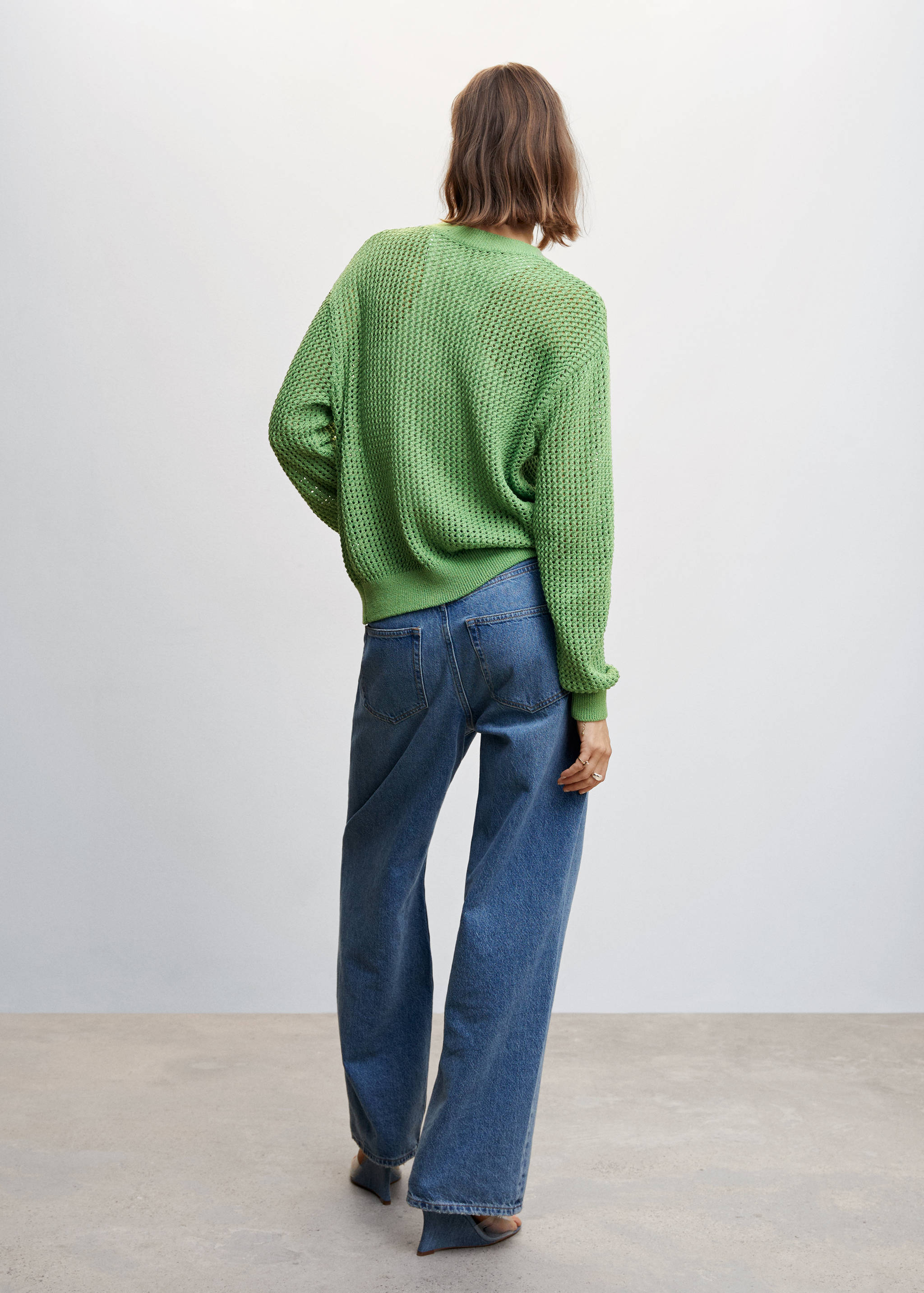 Openwork knit sweater - Reverse of the article