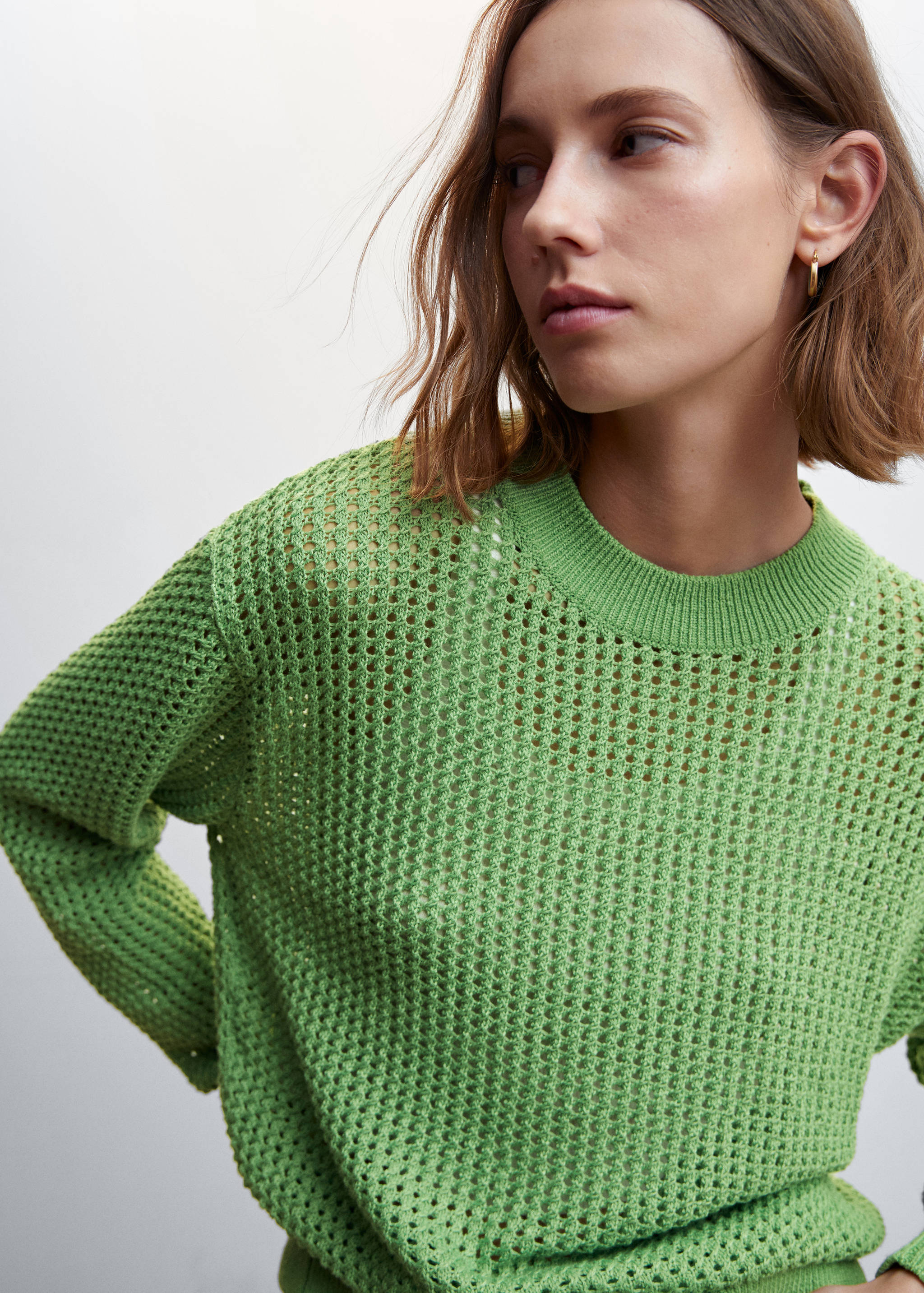 Openwork knit sweater - Details of the article 1