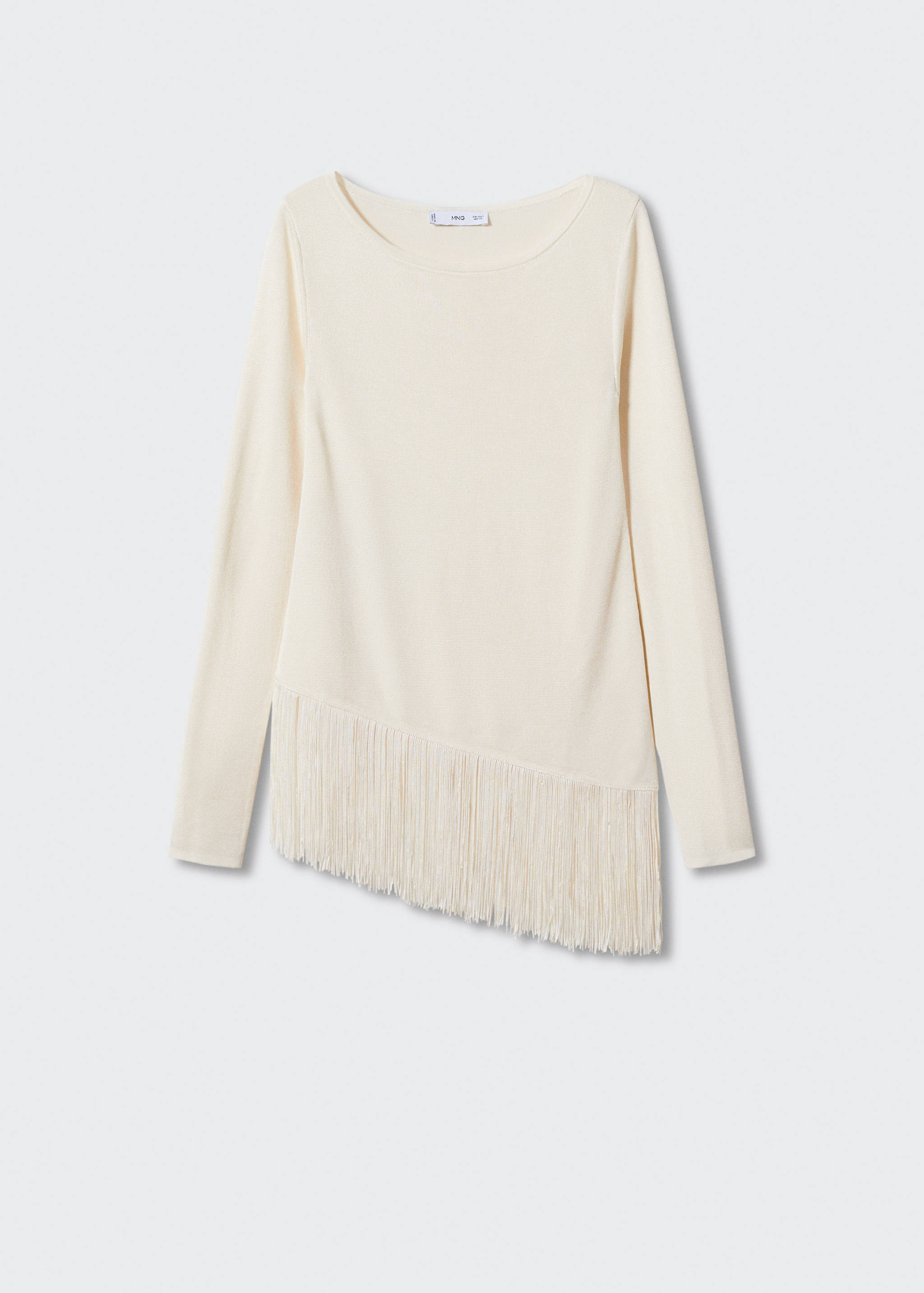 Trui met franjes aan de onderzijde - Artikel zonder model