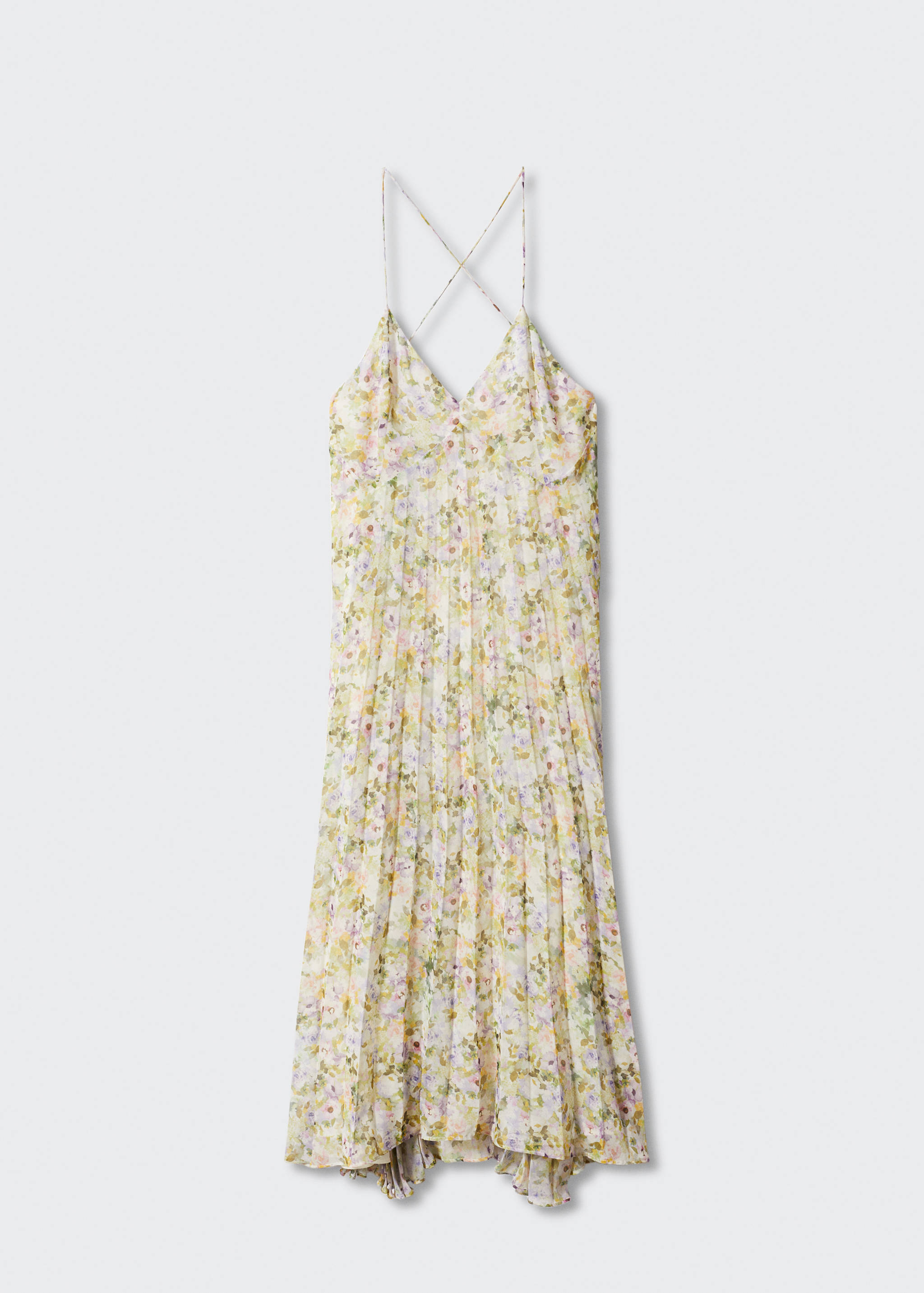 Vestido plisado floral - Artículo sin modelo