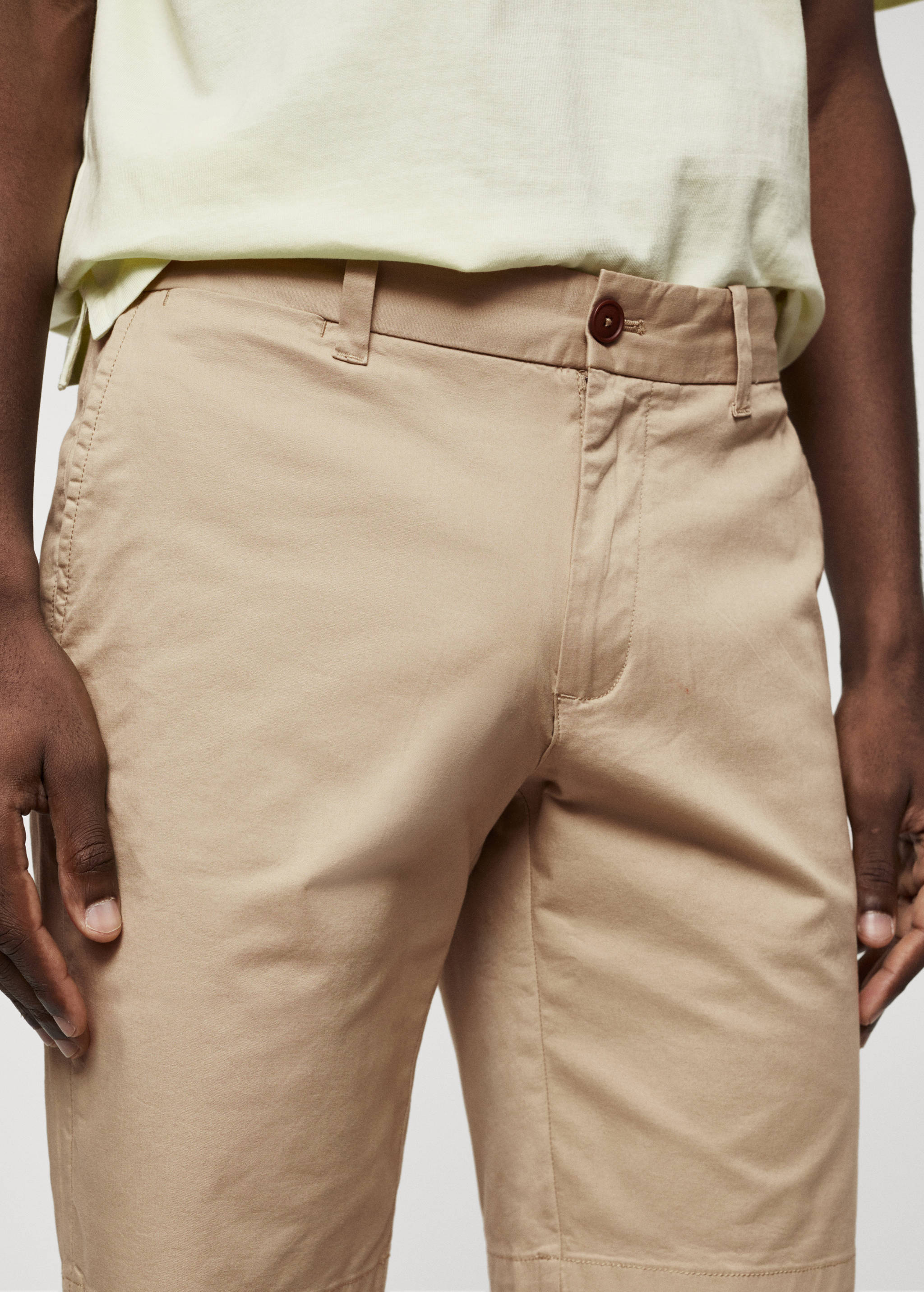 Bavlněné bermudy chino slim fit - Detail zboží 1