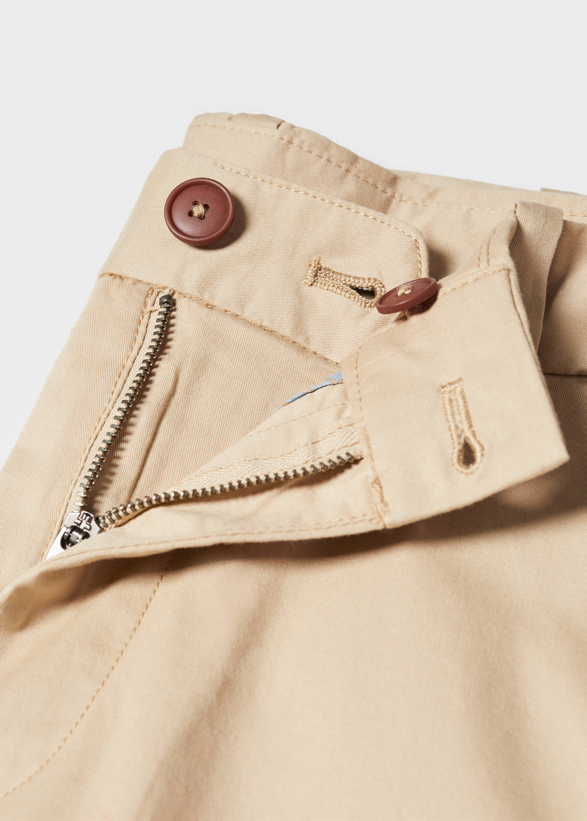 Bavlněné bermudy chino slim fit - Detail zboží 8