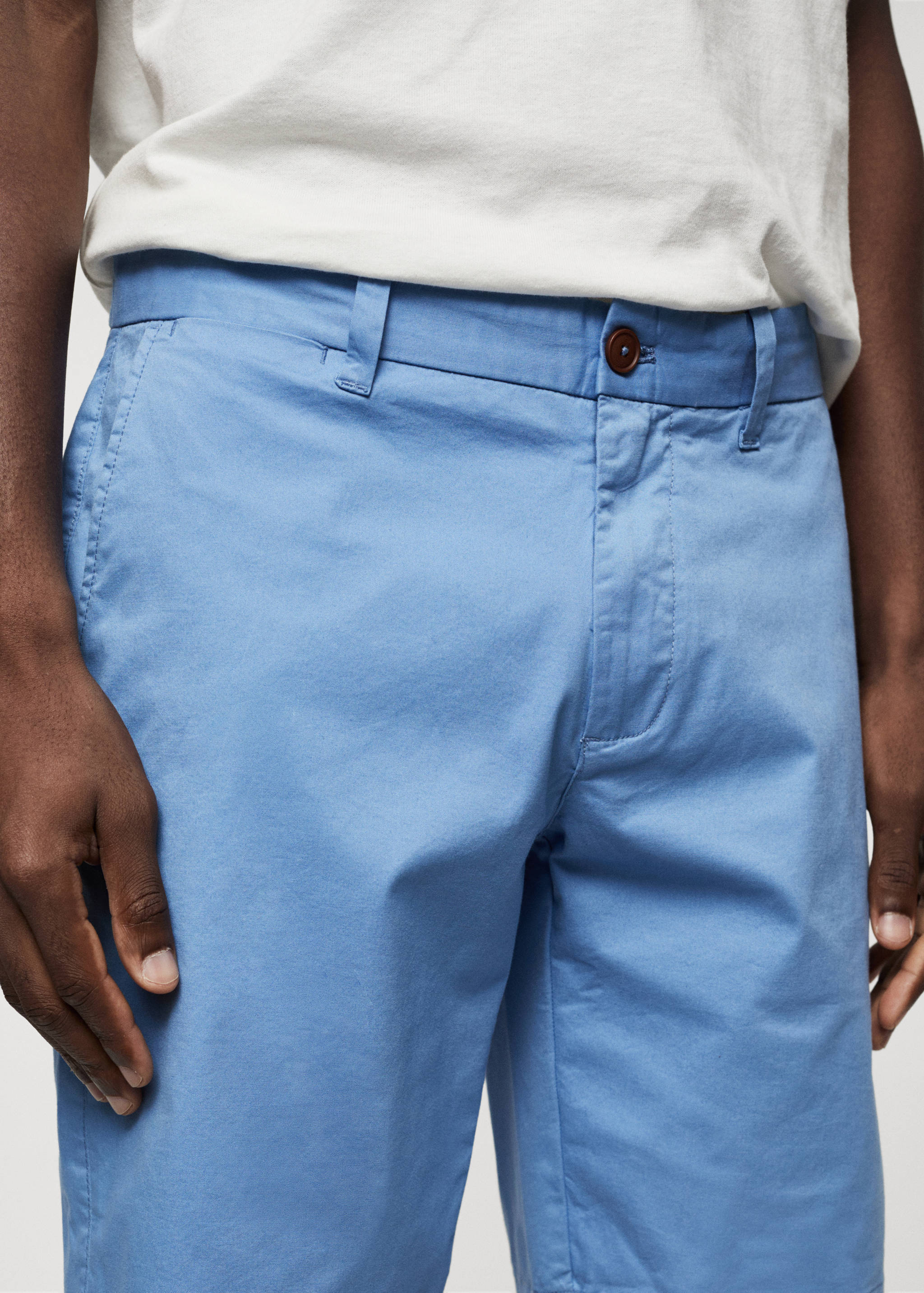 Bavlněné bermudy chino slim fit - Detail zboží 1