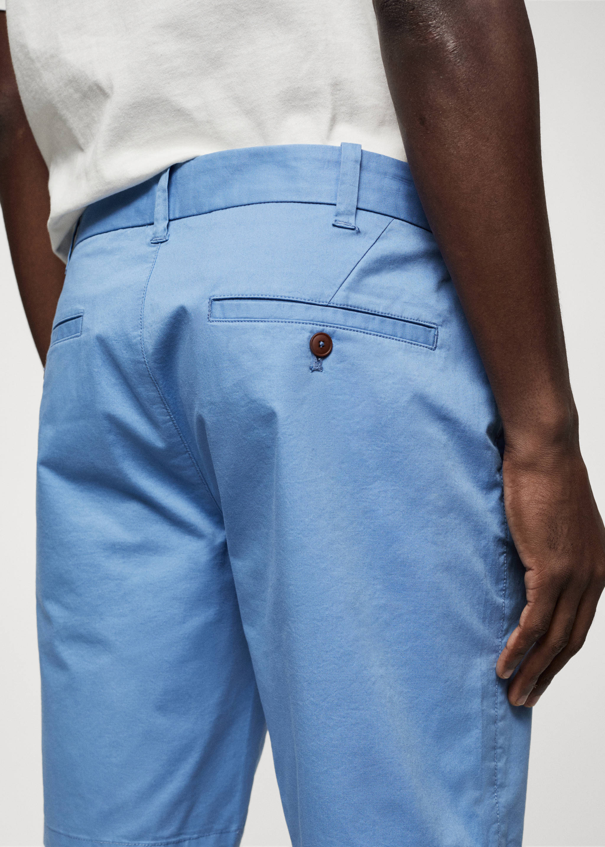 Bavlněné bermudy chino slim fit - Detail zboží 6