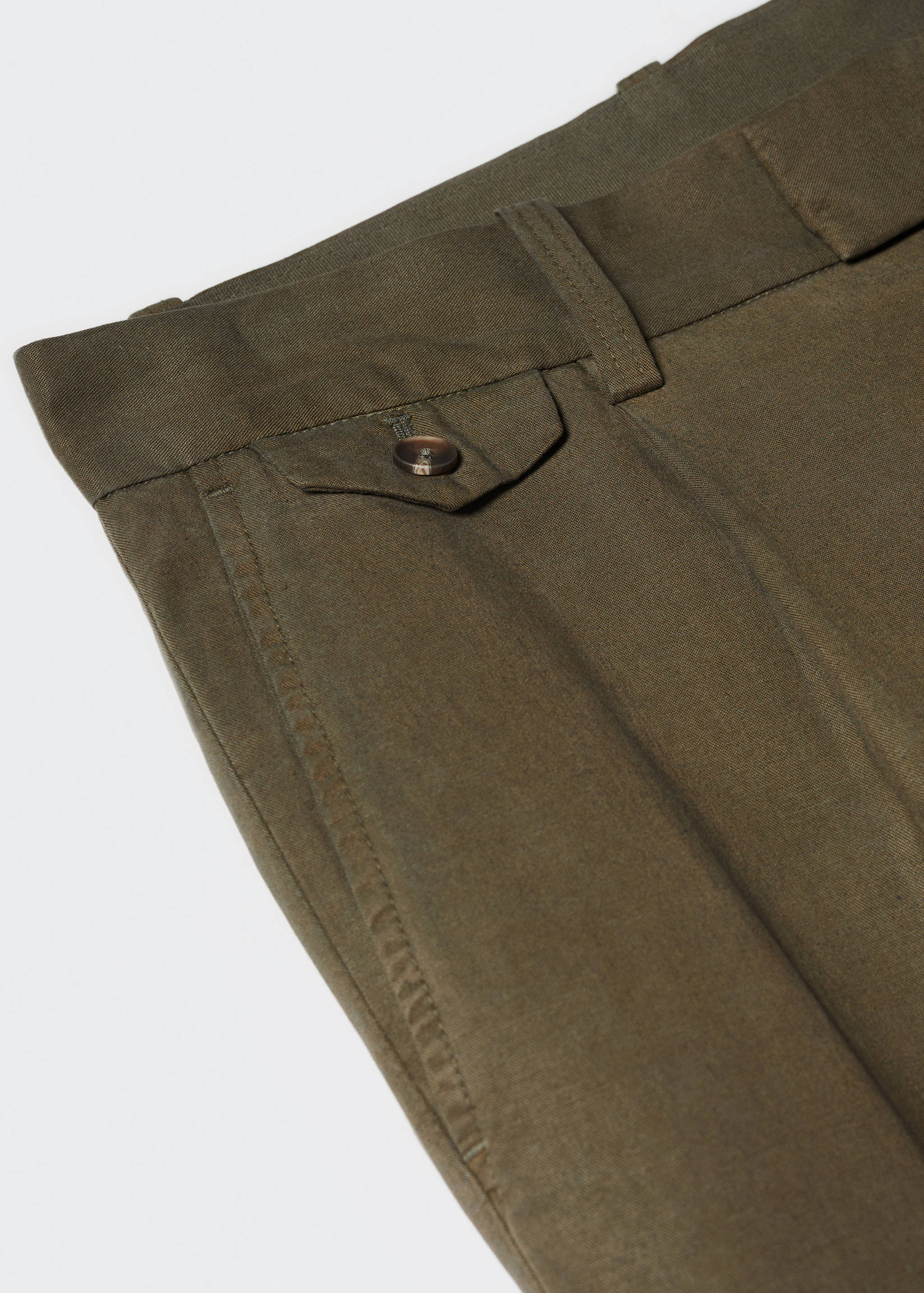 Pantalons tapered fit pinces - Detall de l'article 8