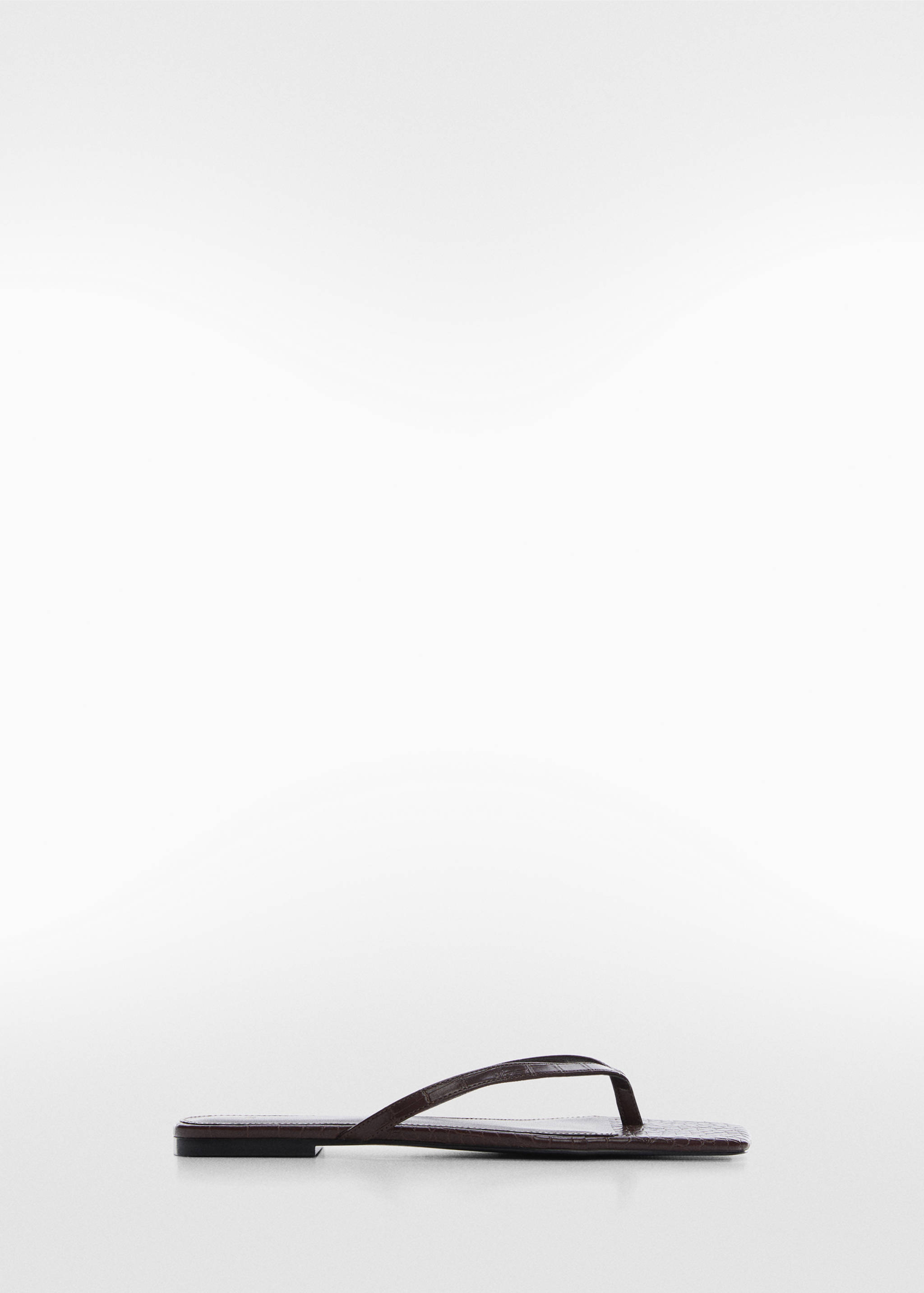 Croc-effect sandals - Article without model