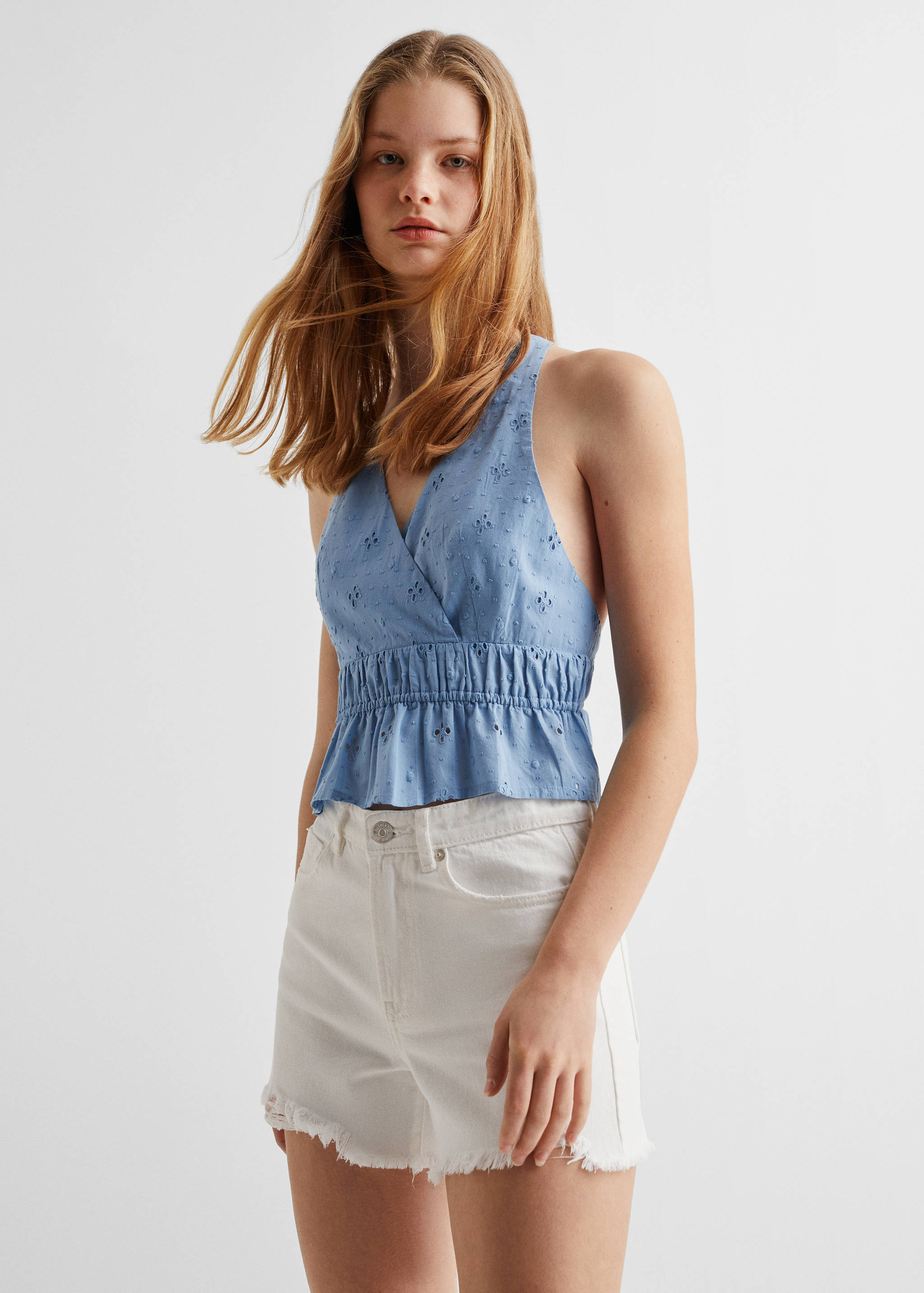 Top crop cruzado - Plano médio