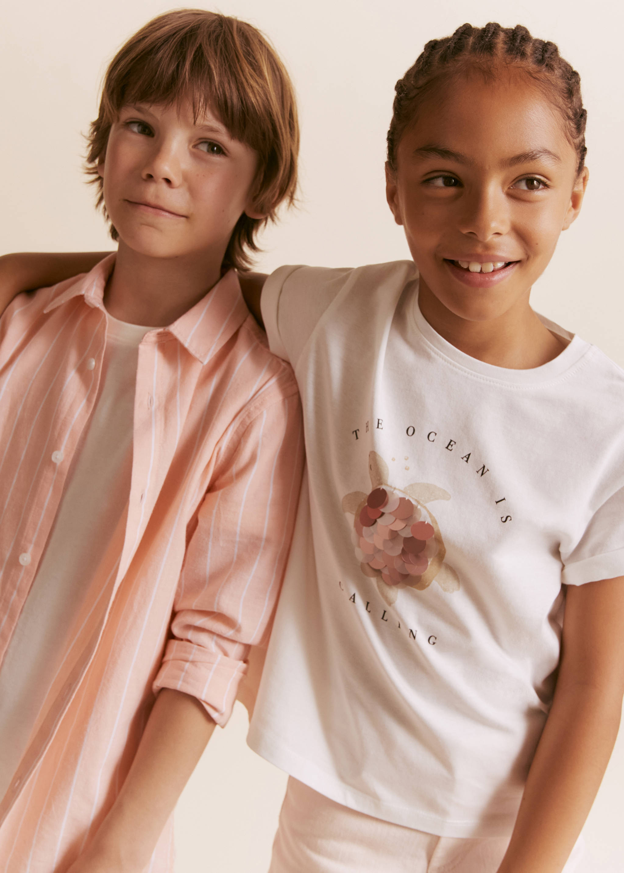 Print textured t-shirt - General plane