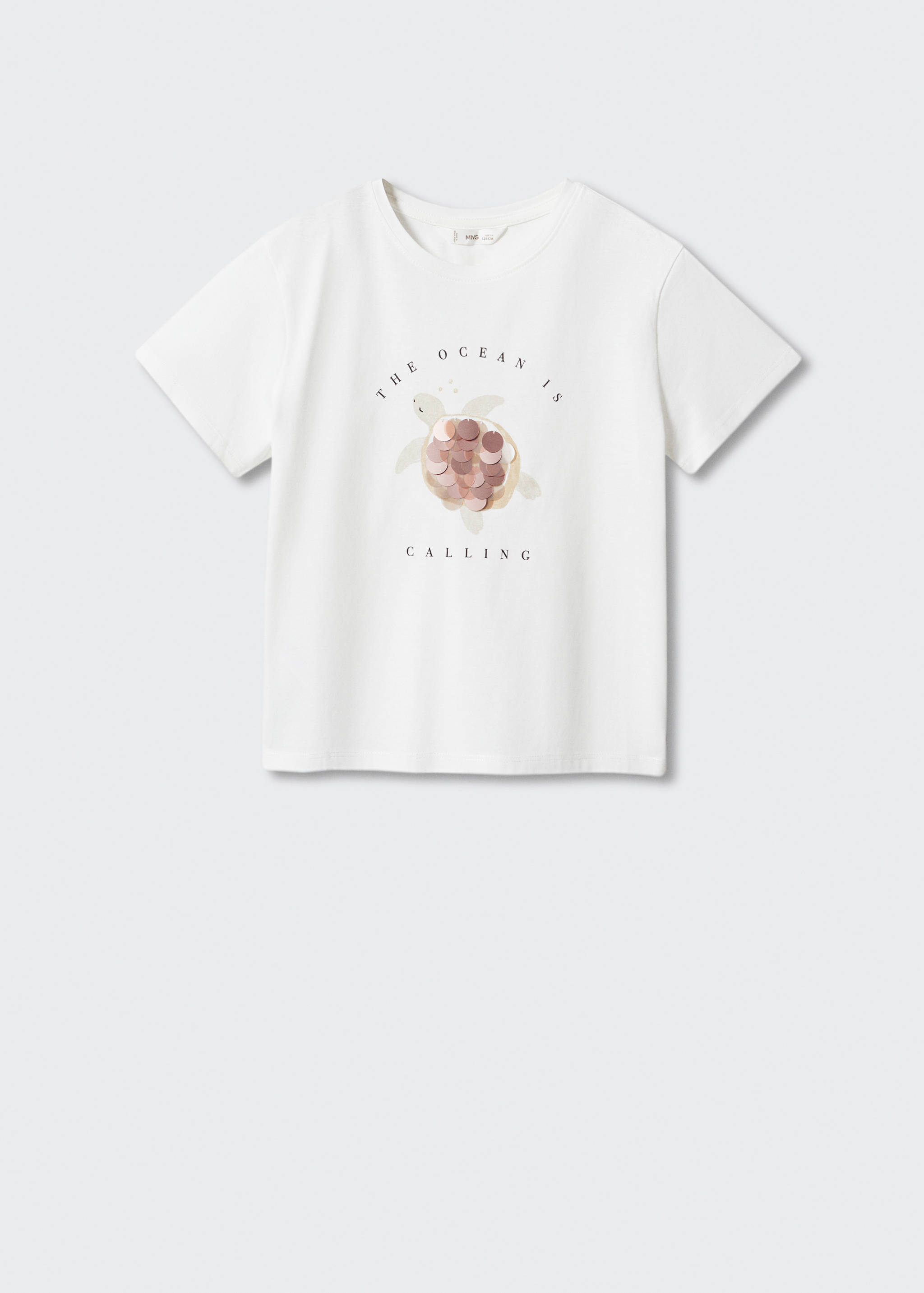 Print textured t-shirt - Article without model