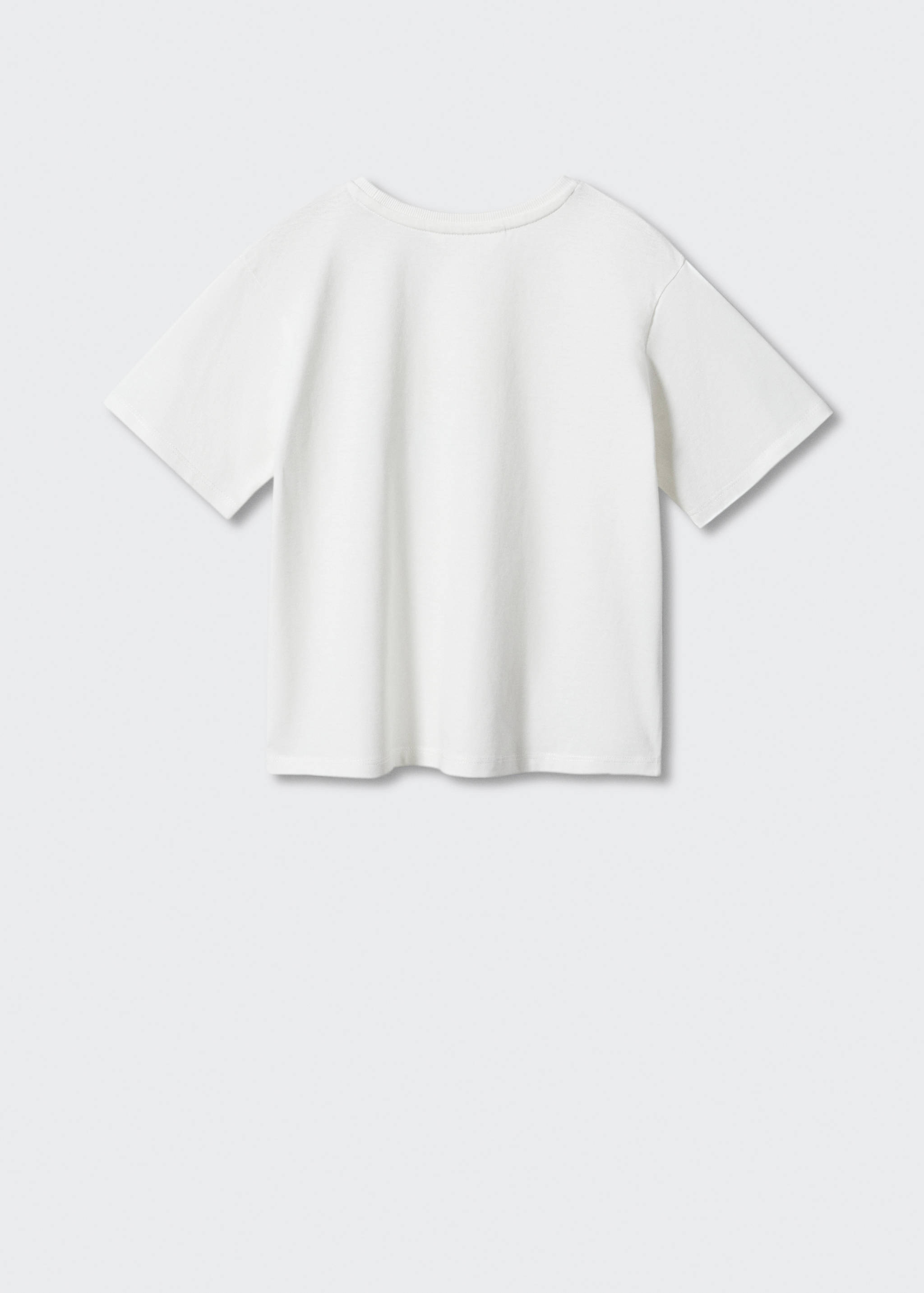 Printed cotton-blend T-shirt - Reverse of the article