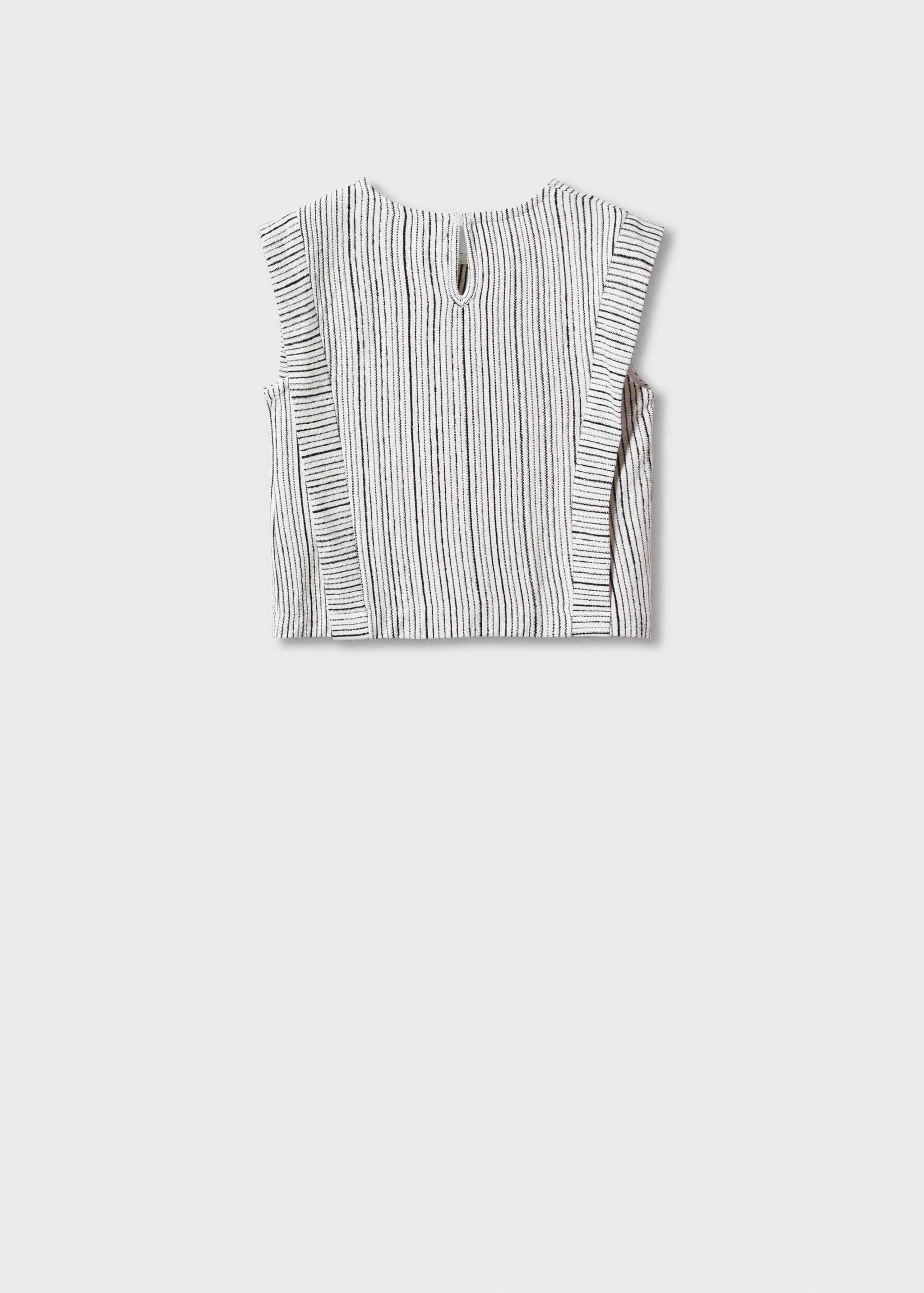 T-shirt coton à rayures - Verso de l’article