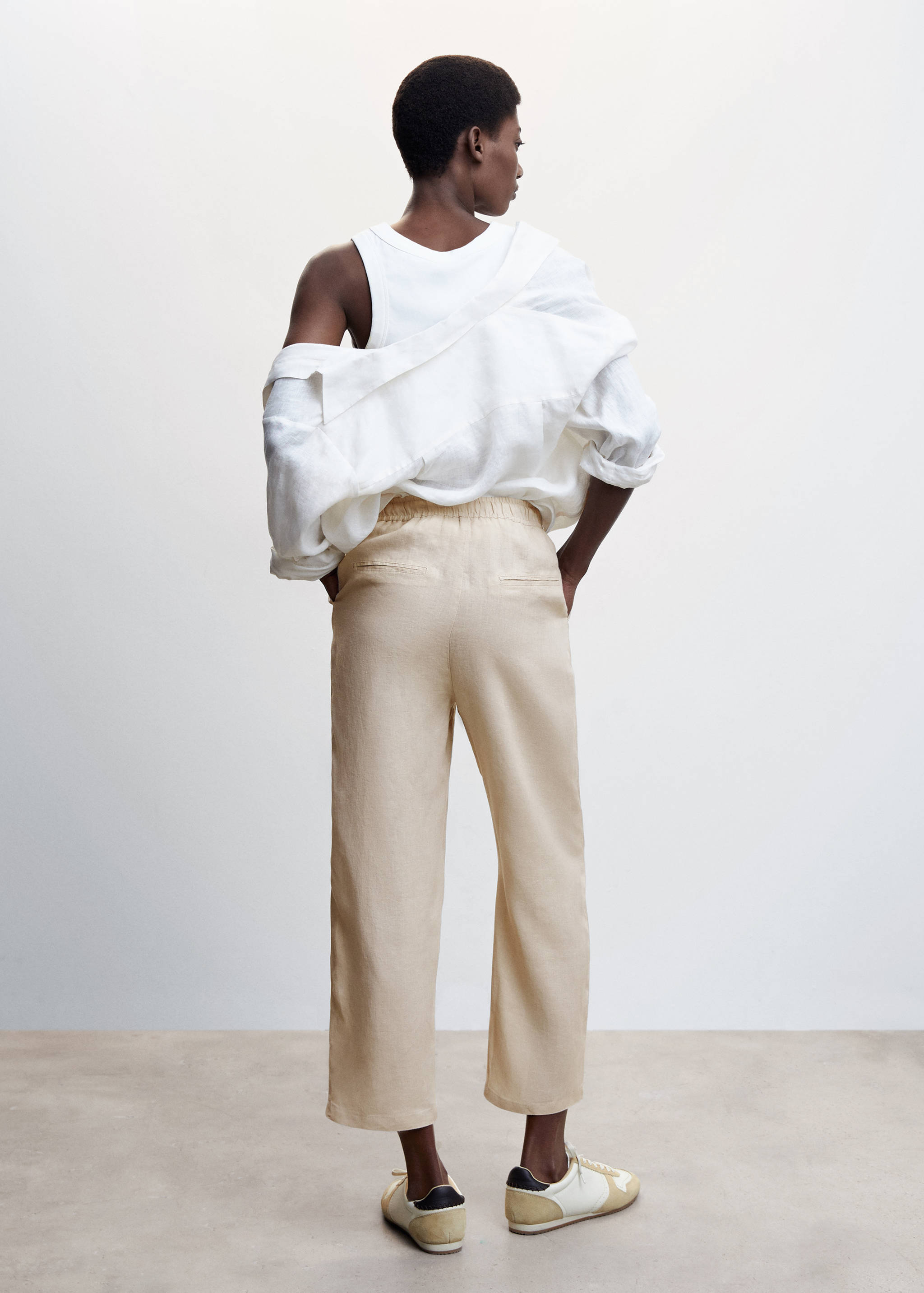 100% linen pants - Reverse of the article