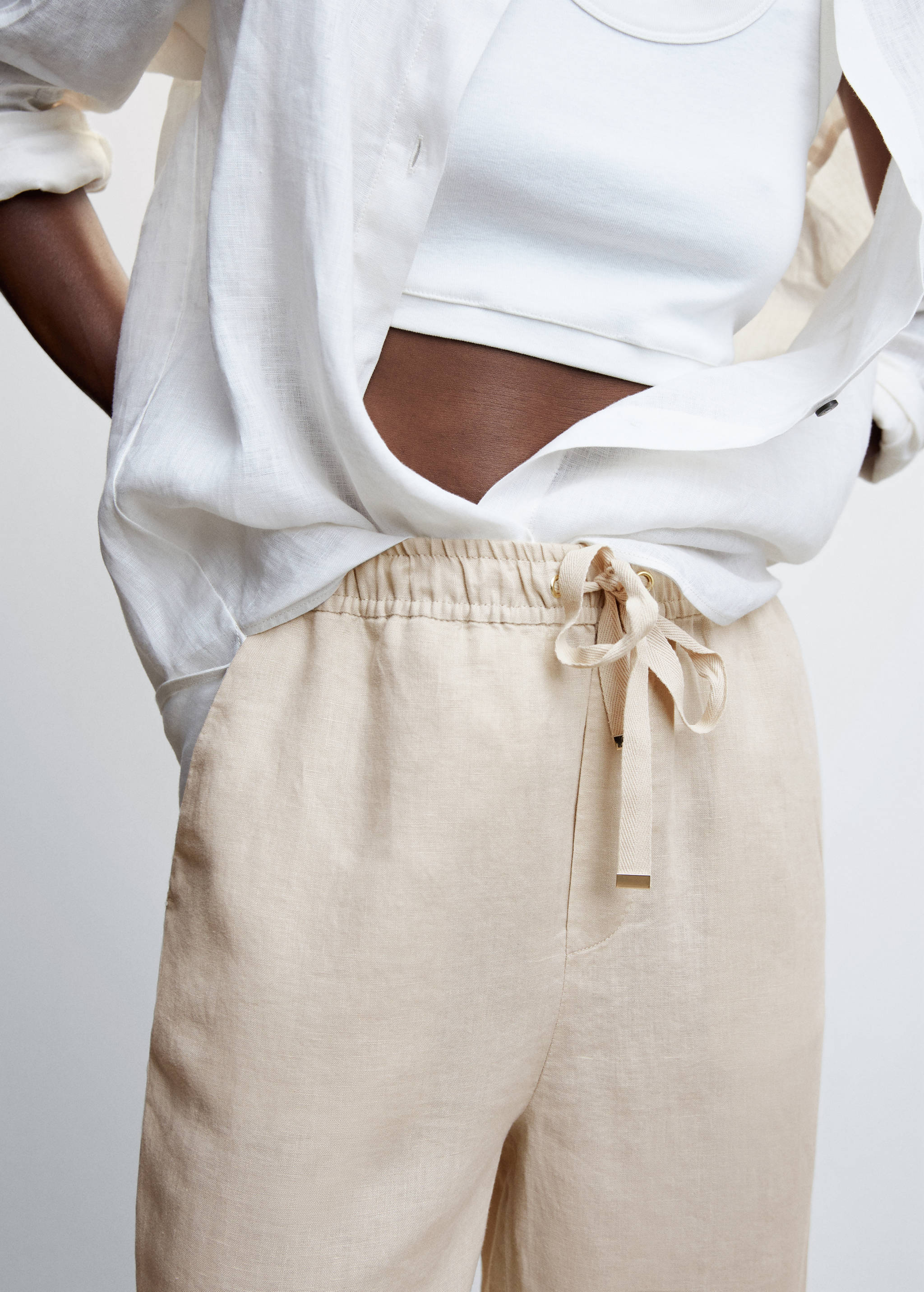 100% linen pants - Details of the article 6