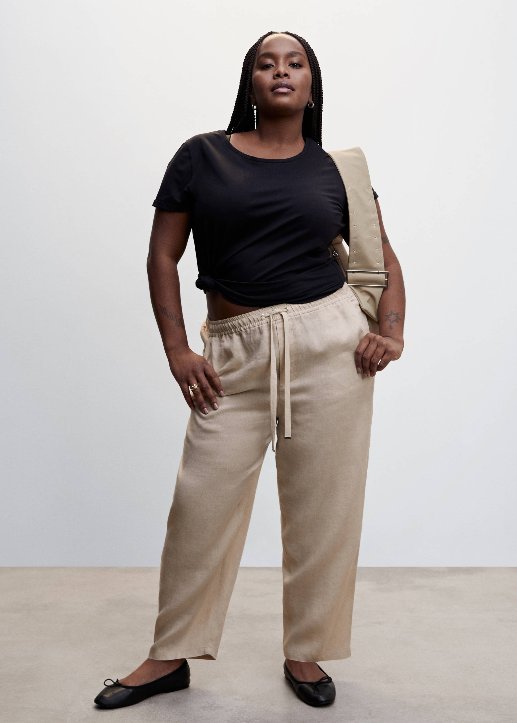 100% linen pants - Details of the article 3