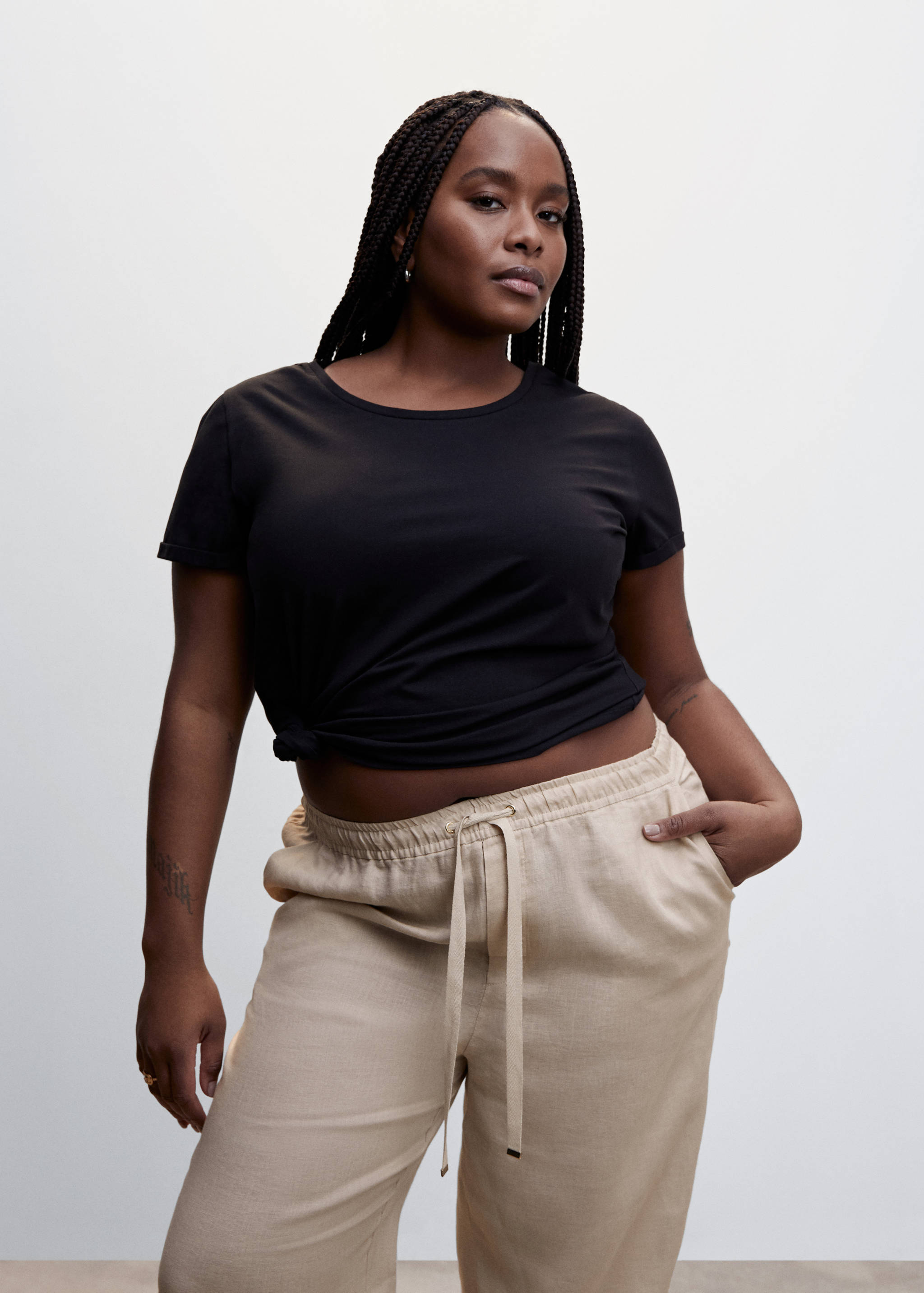 100% linen pants - Details of the article 5