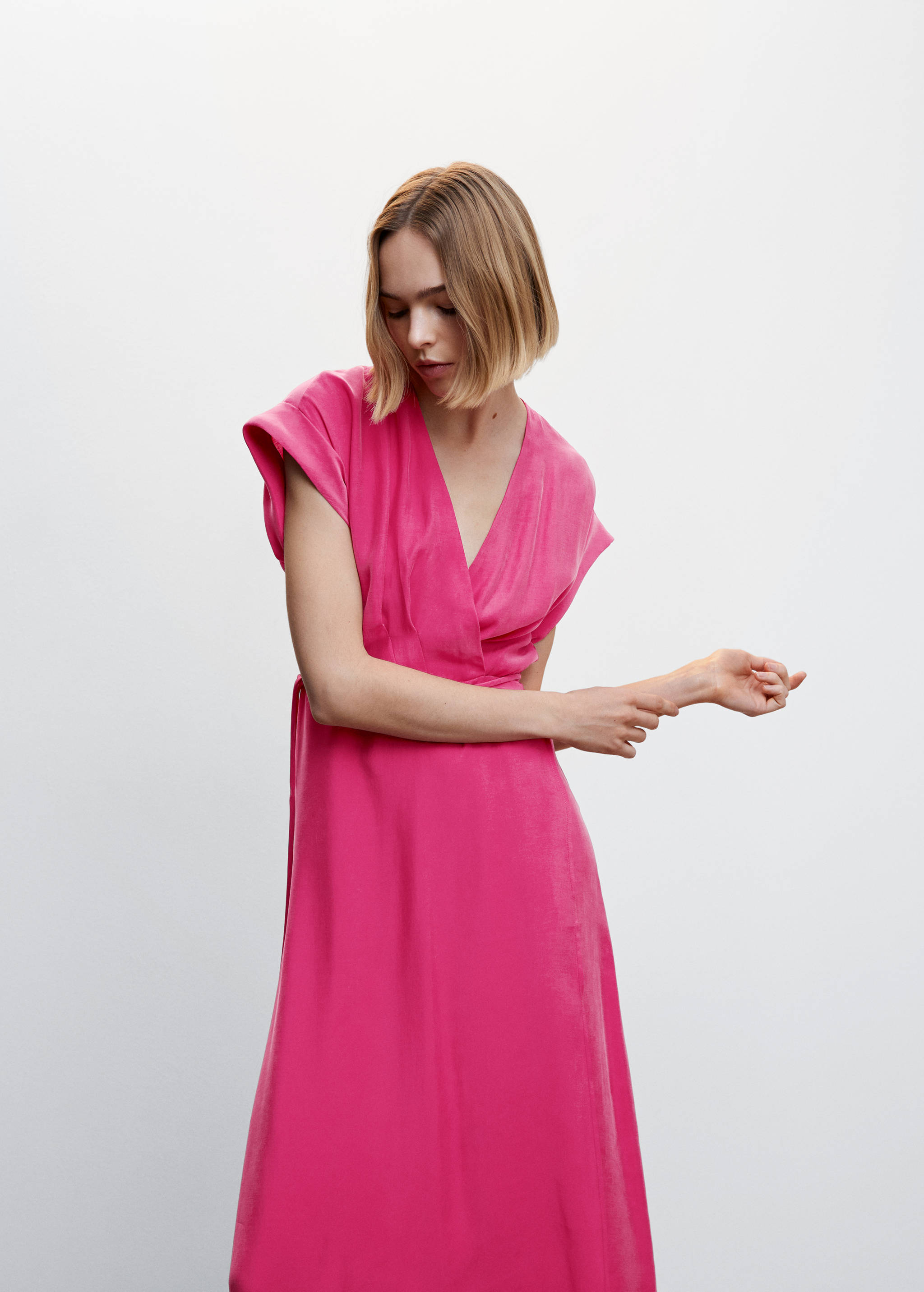 Modal wrap dress - Medium plane