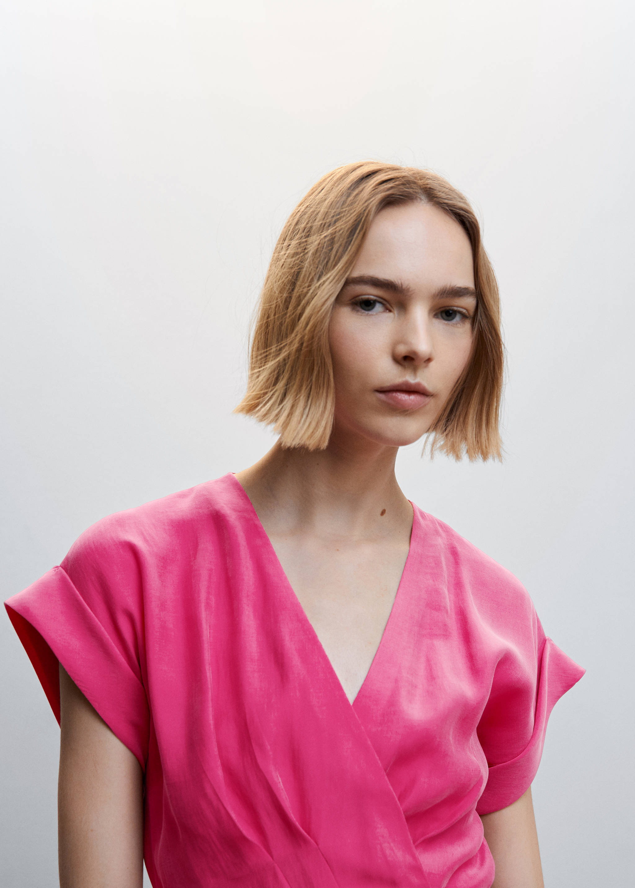 Modal wrap dress - Details of the article 1