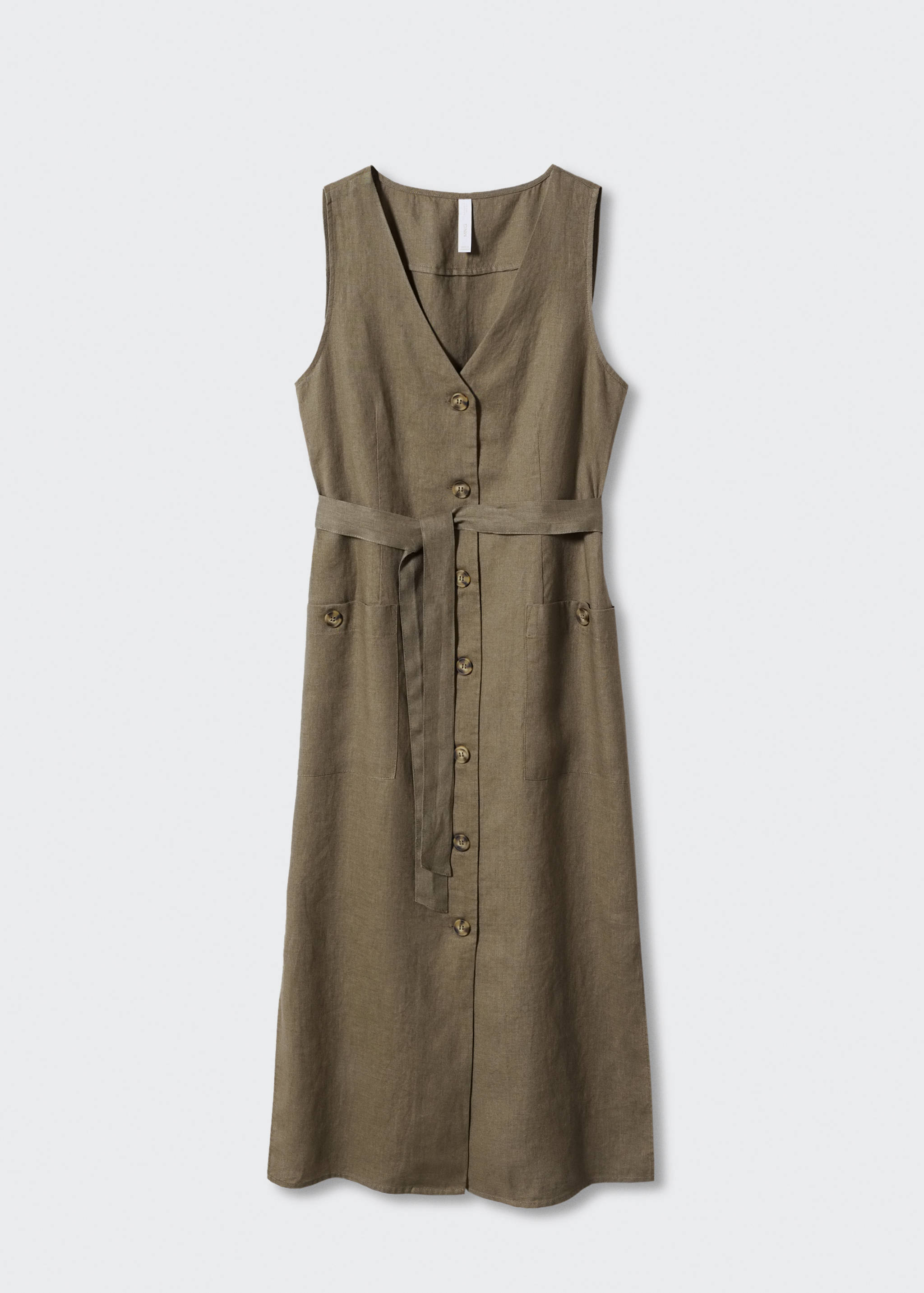 100% linen shirty dress - Article without model