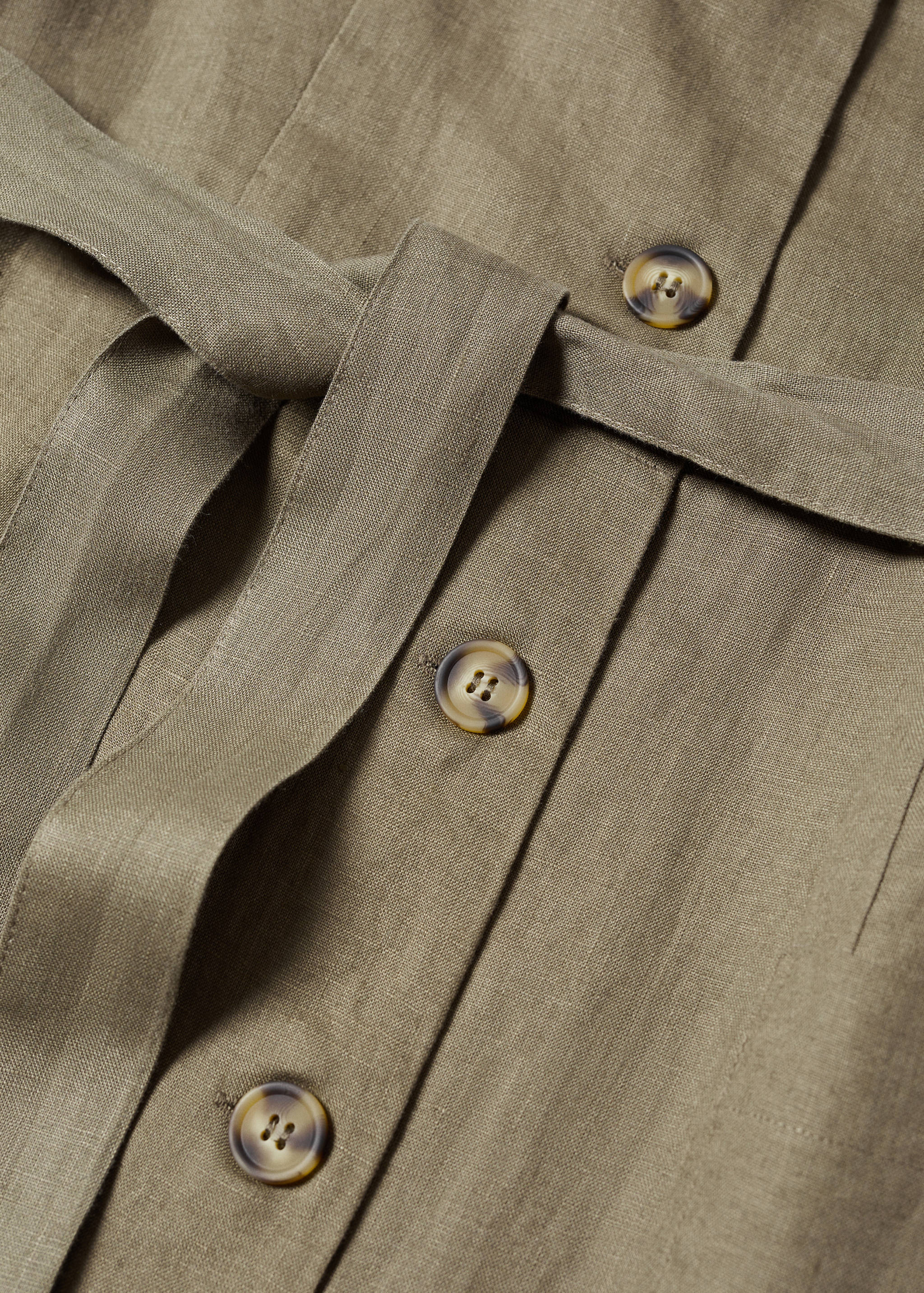 100% linen shirty dress - Details of the article 8