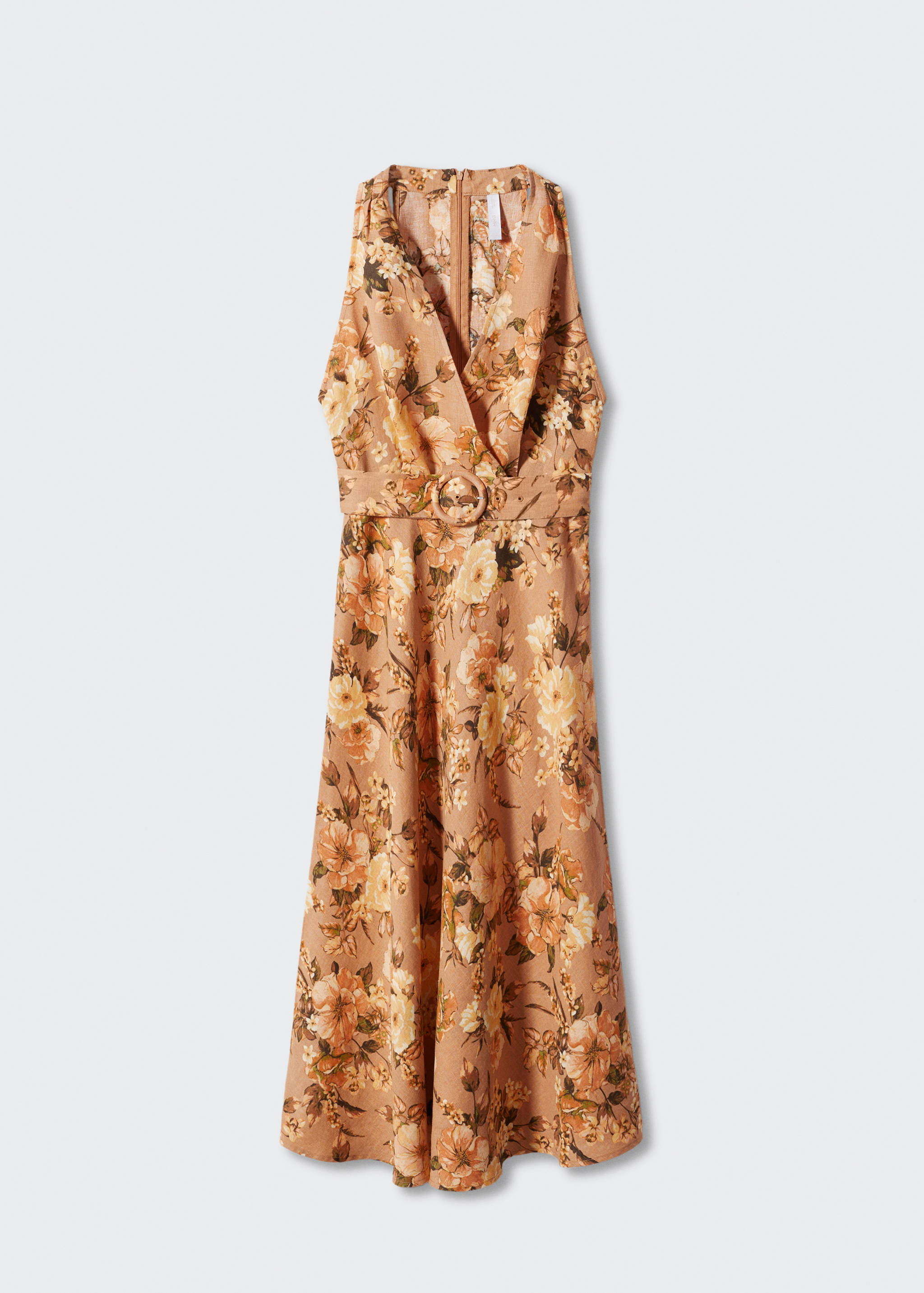Vestido de linho às flores - Artigo sem modelo