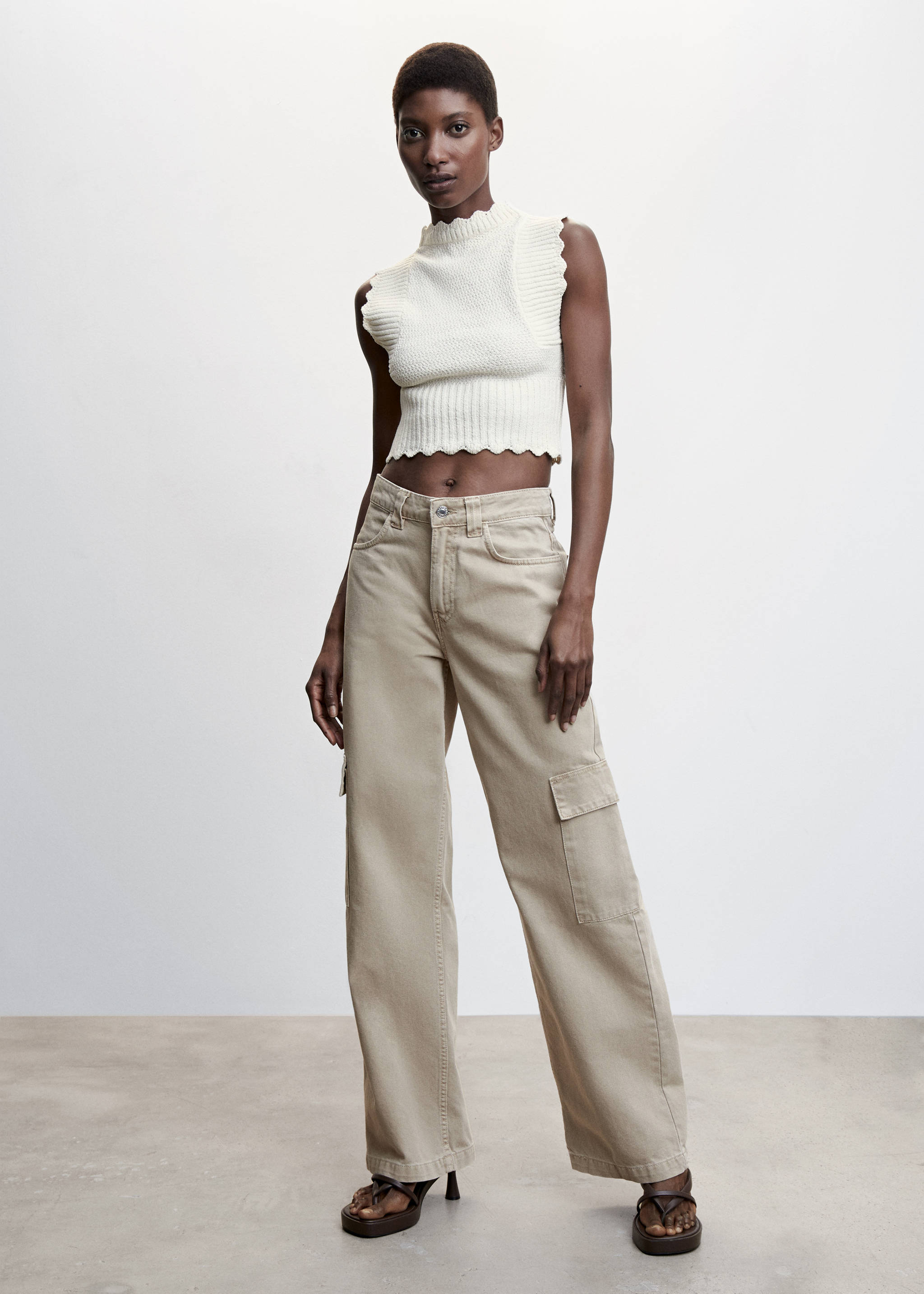 Open back knitted top - General plane