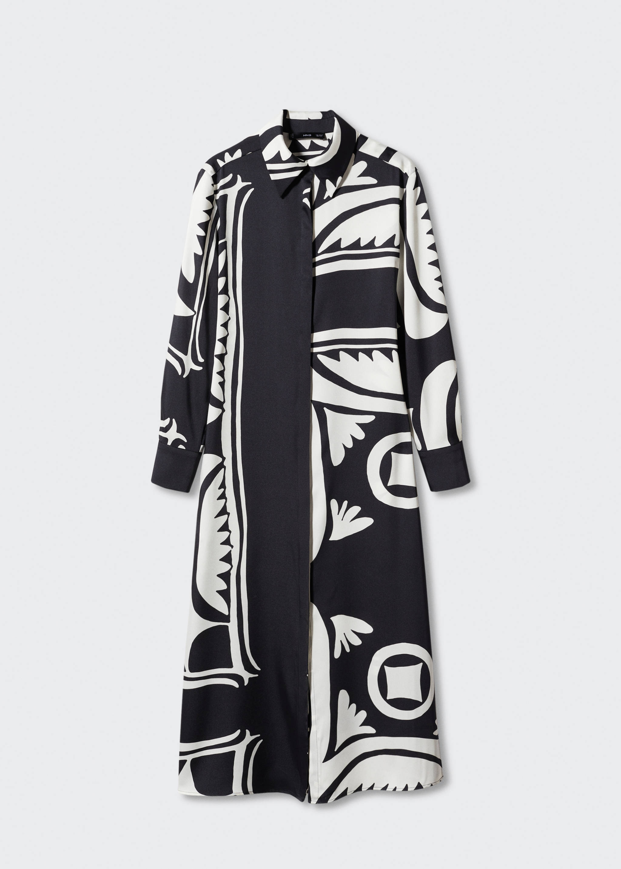 Robe chemisier satinée - Article sans modèle