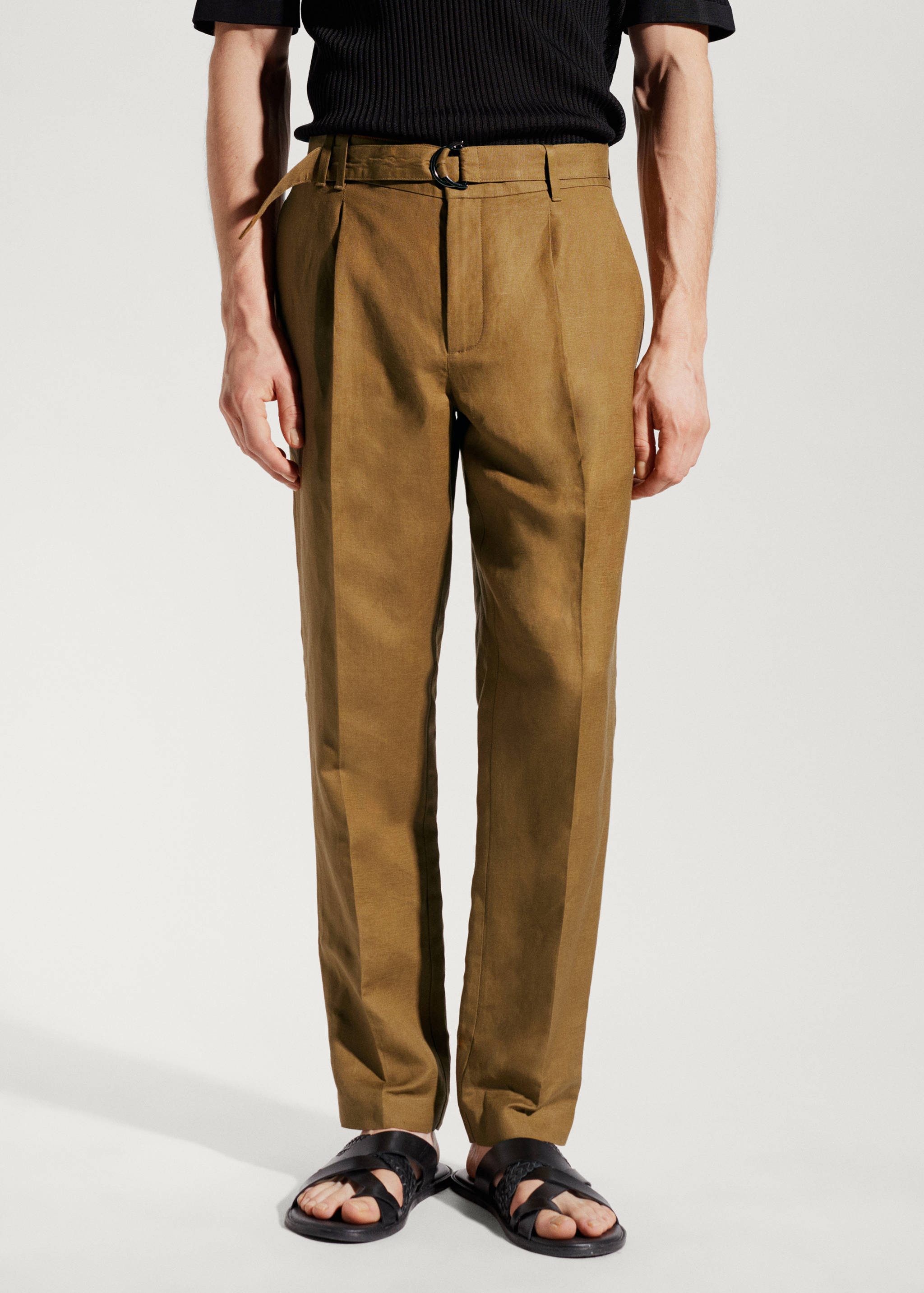 Belt line trousers - Medium plane