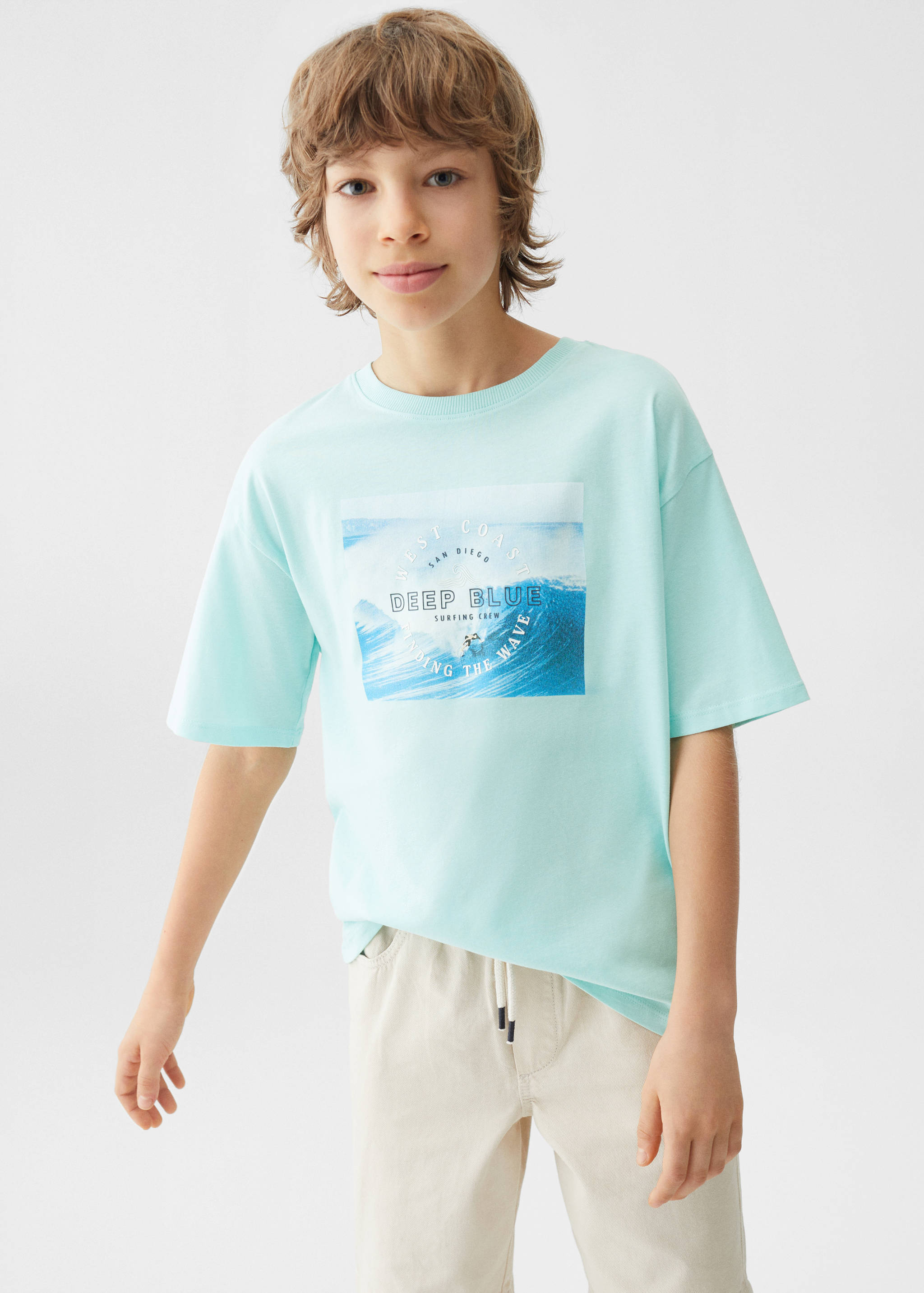 Samarreta barreja cotó estampada - Pla mig