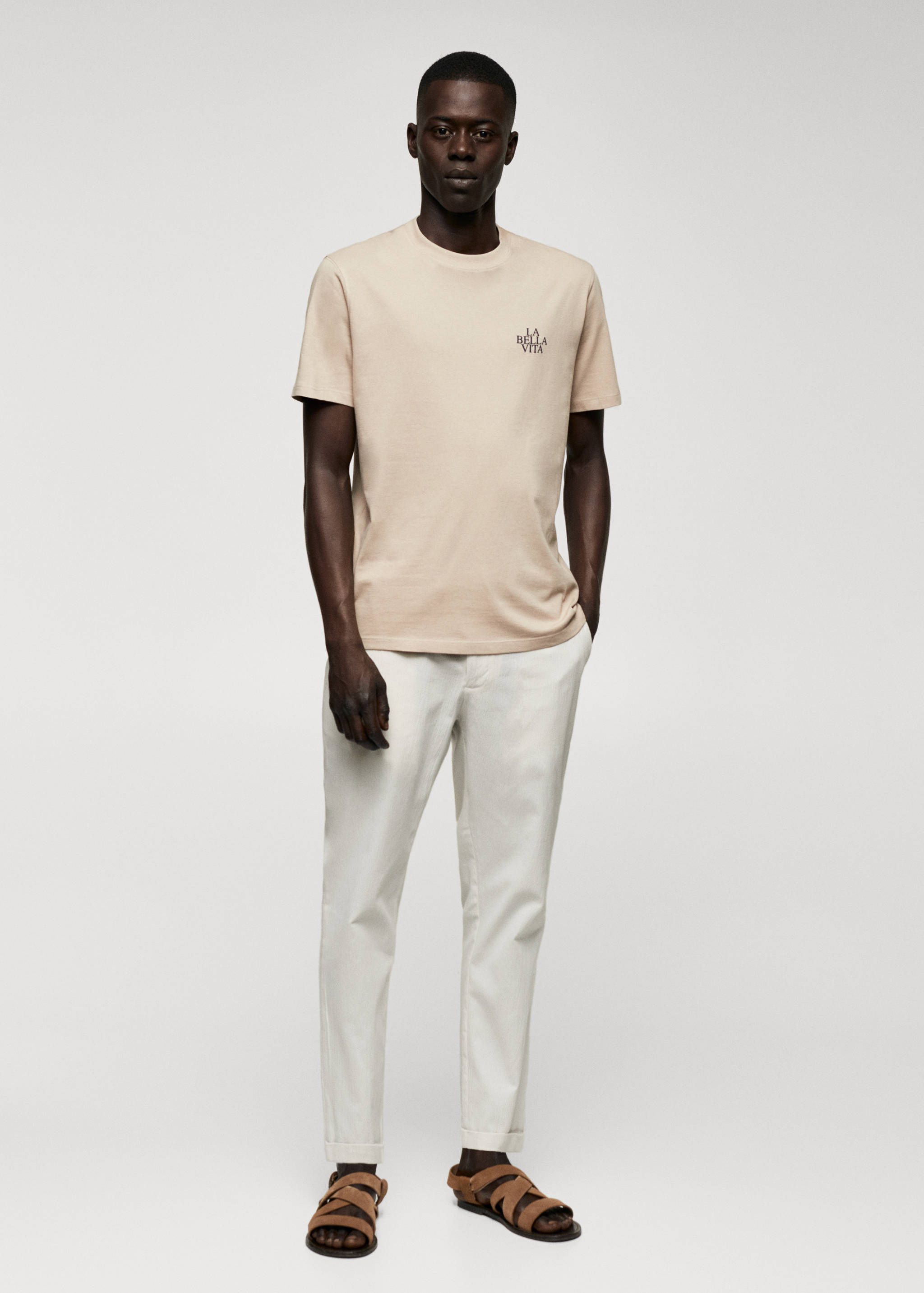 Samarreta 100% cotó text - Pla general