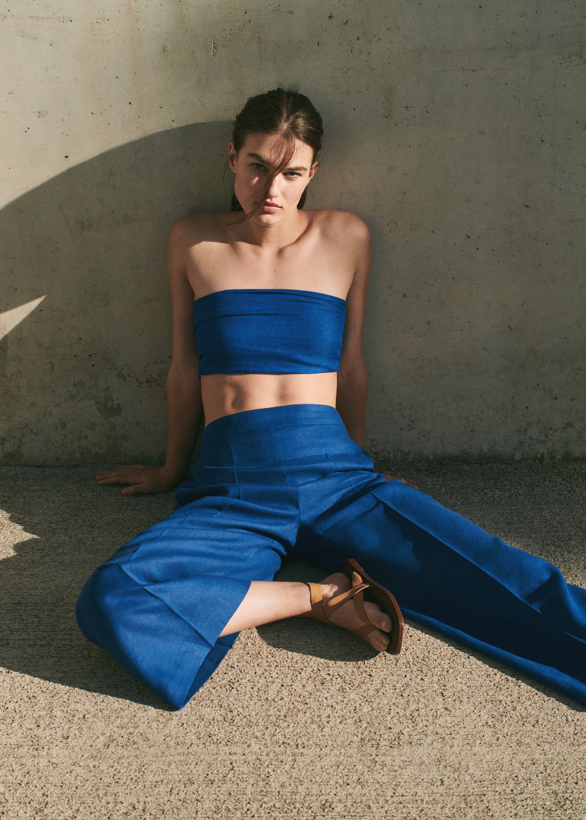 100% linen culotte pants - Details of the article 6