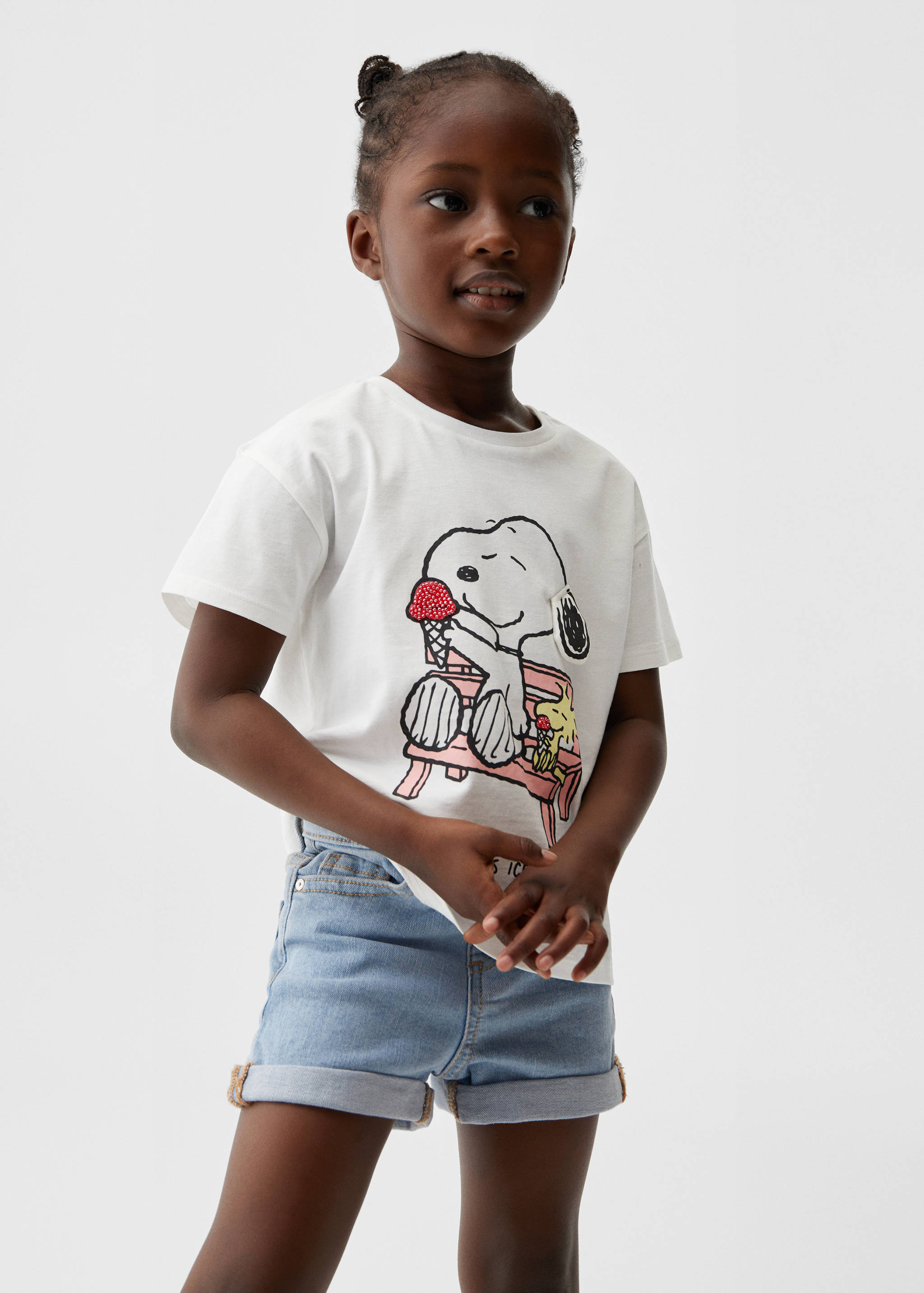 Snoopy printed t-shirt - Medium plane