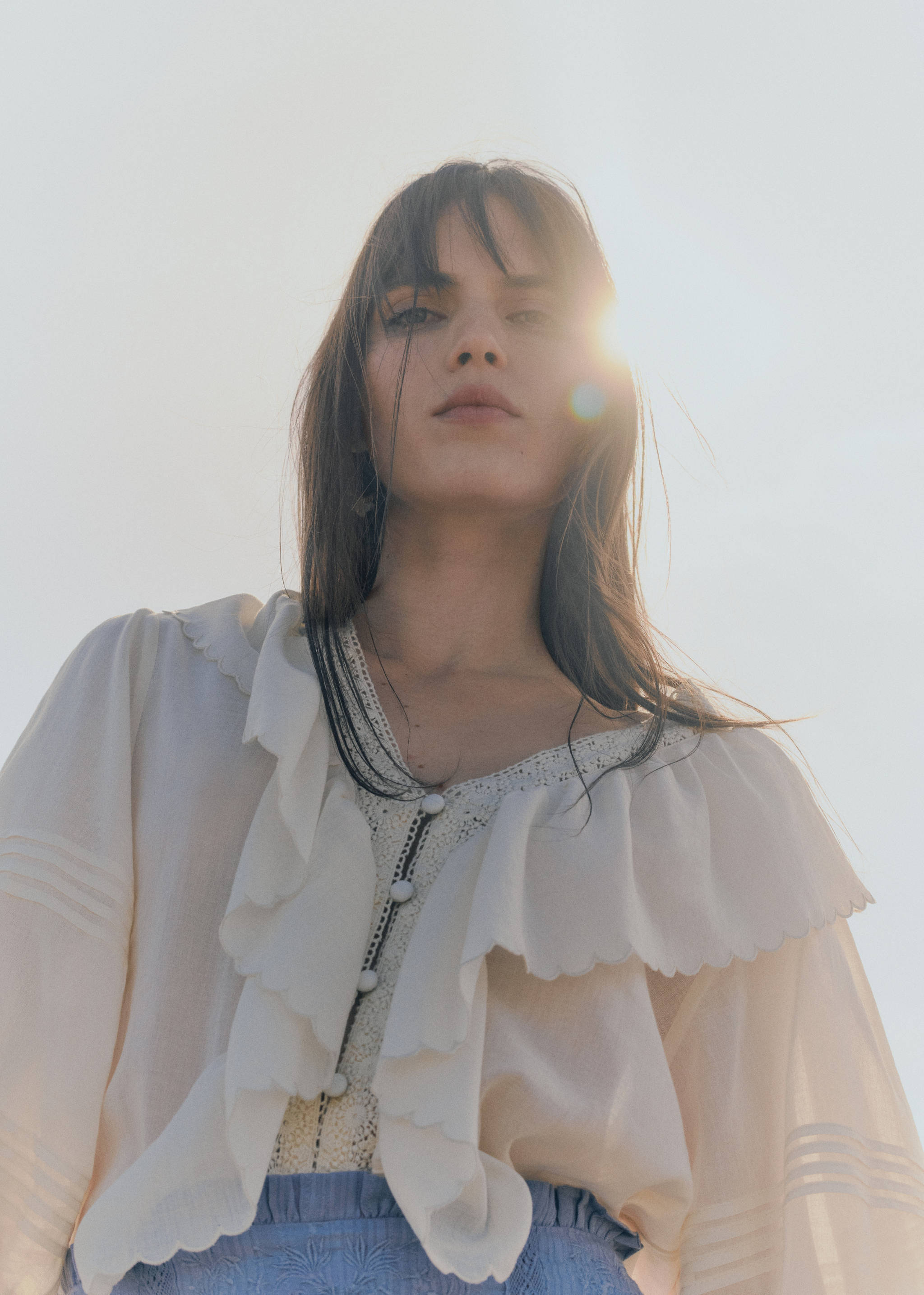 Ruffled puff sleeves blouse - Details of the article 6