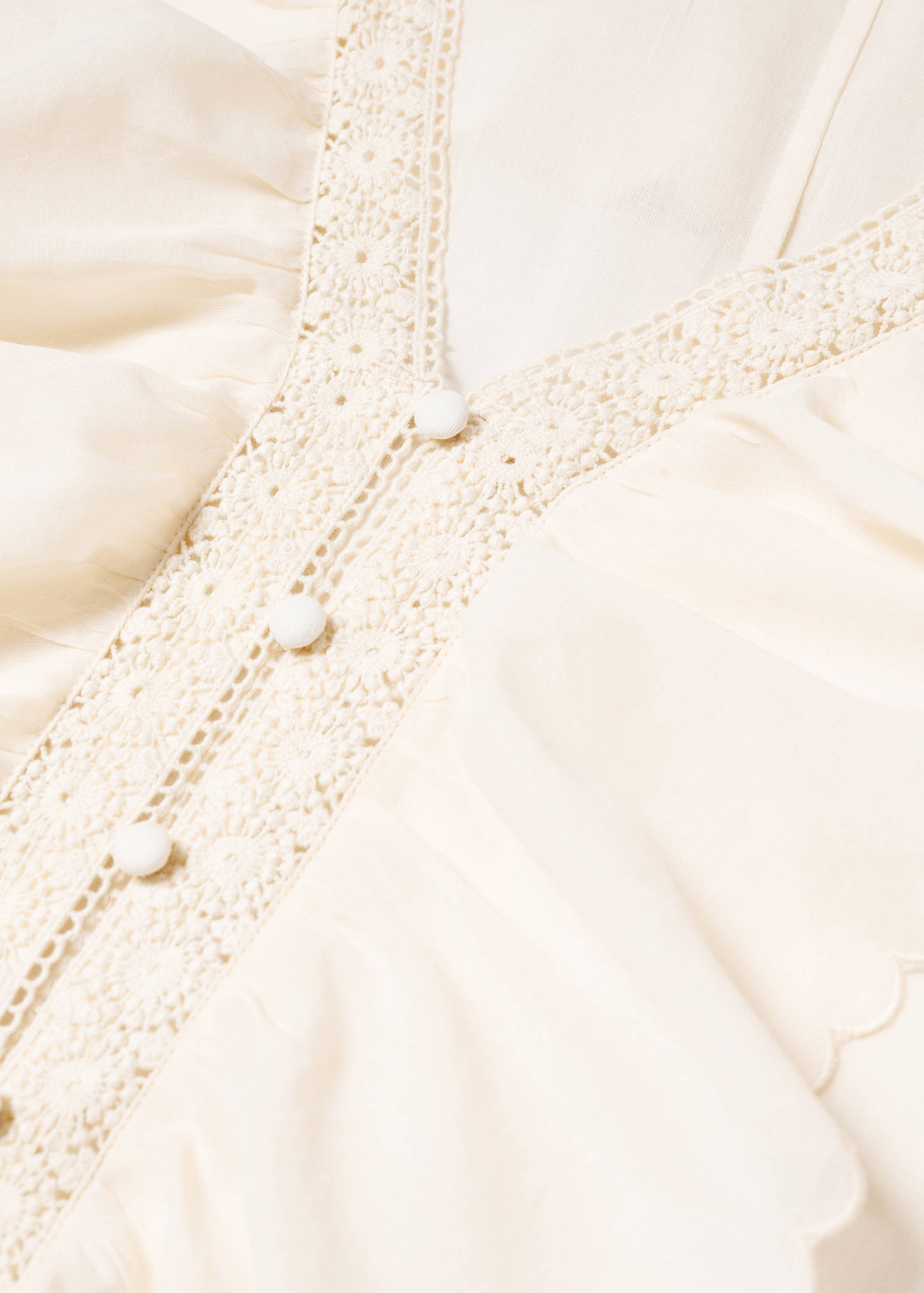 Ruffled puff sleeves blouse - Details of the article 8