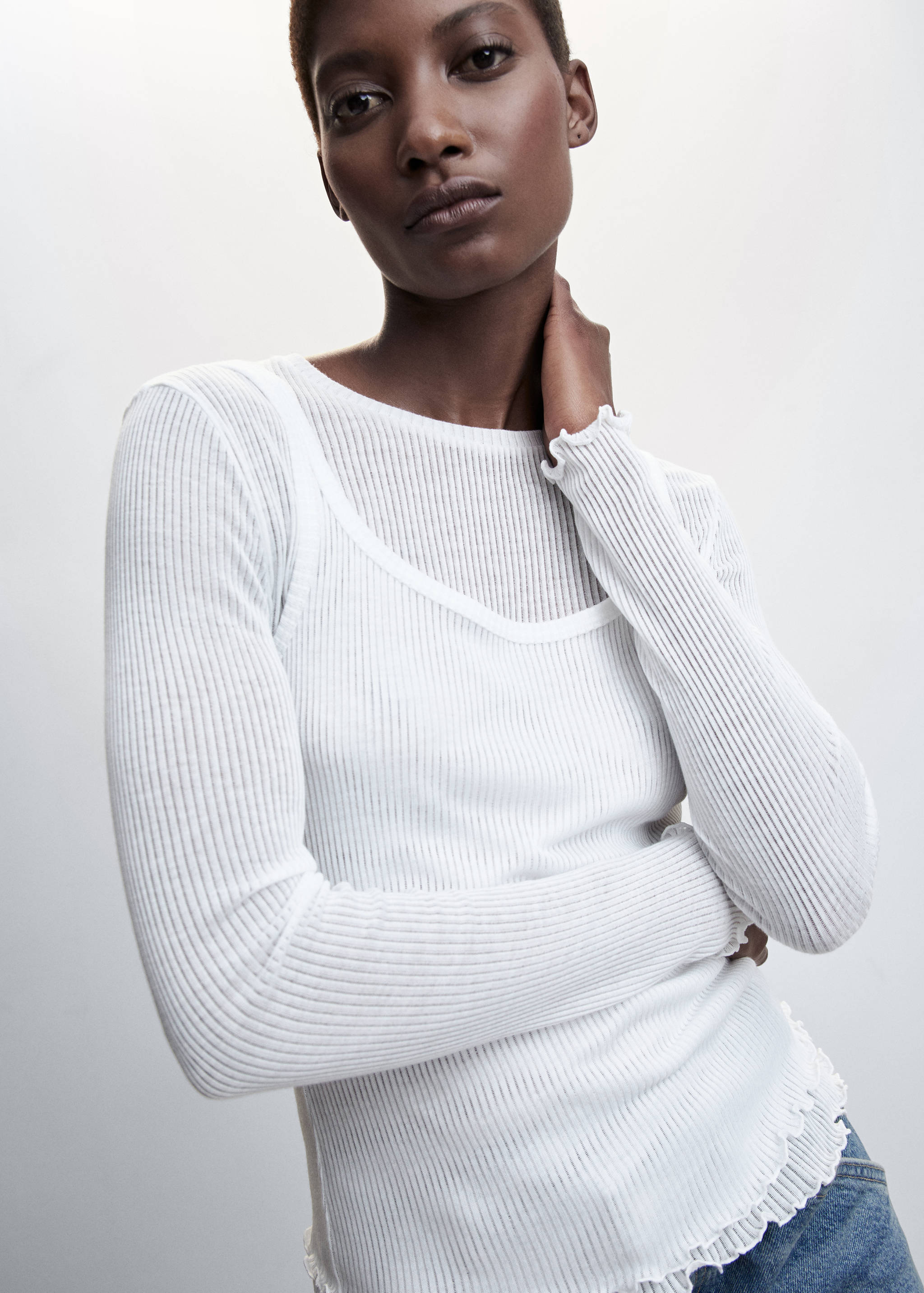 Camiseta combinada top - Detalle del artículo 1