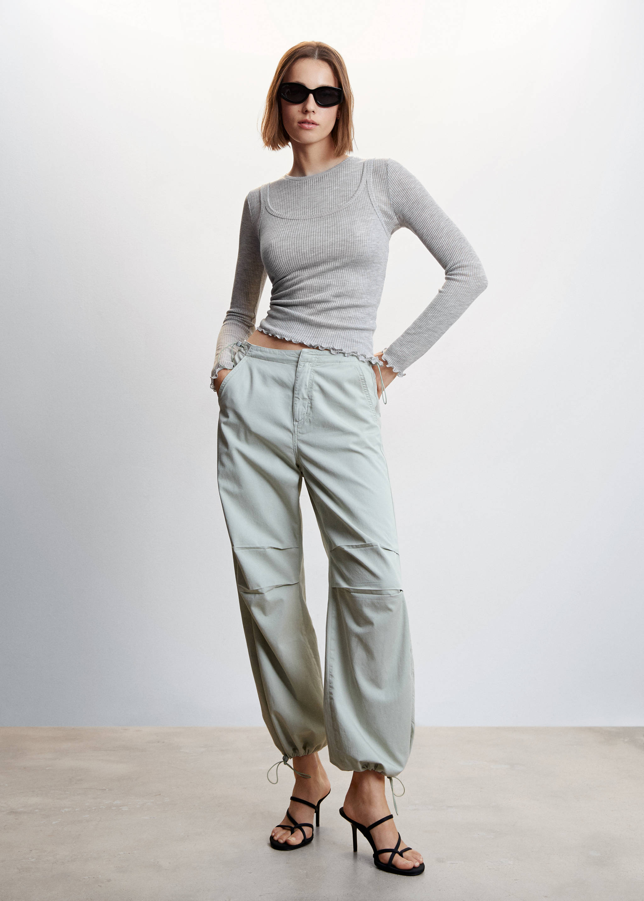 Camiseta combinada top - Plano general